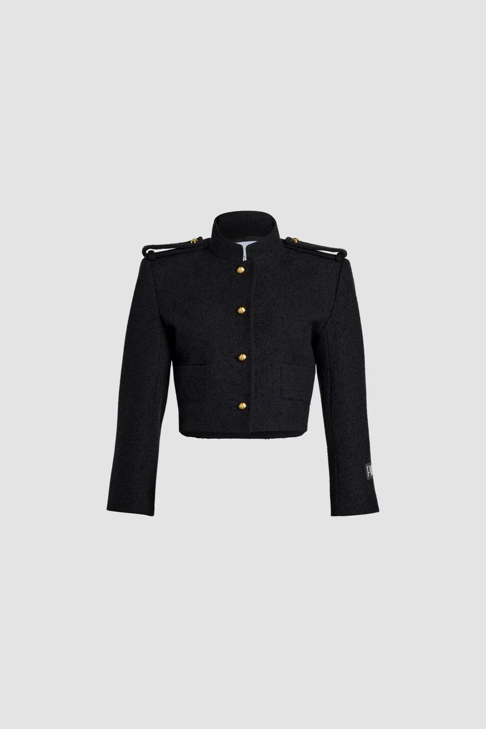 Patou Jackets veste JA0440185999B tweed noir laine coton
