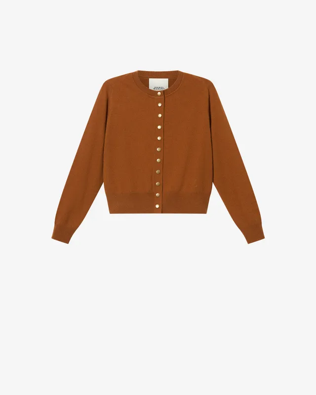 Isabel Marant Idesia CA0101FB-B1L07I cardigan caramel laine