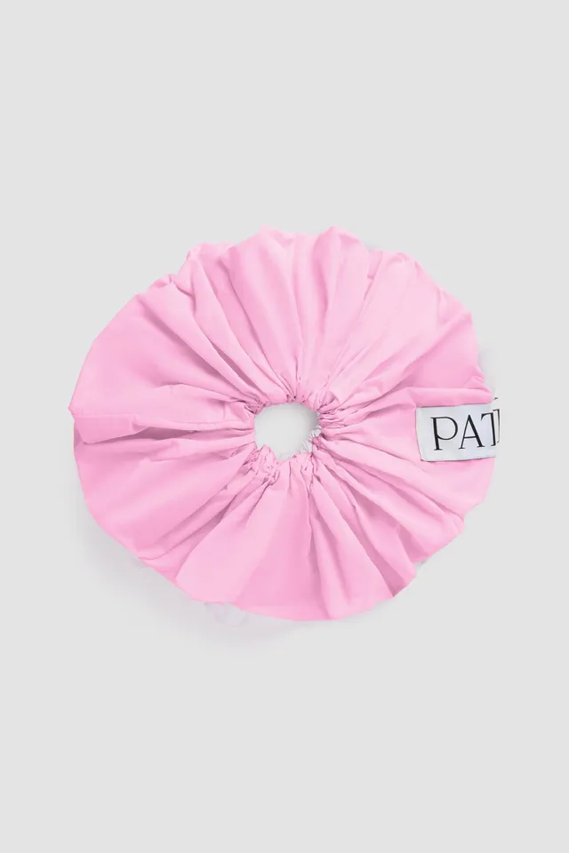 Patou AC059 chouchou maxi rose primrose faille recyclée