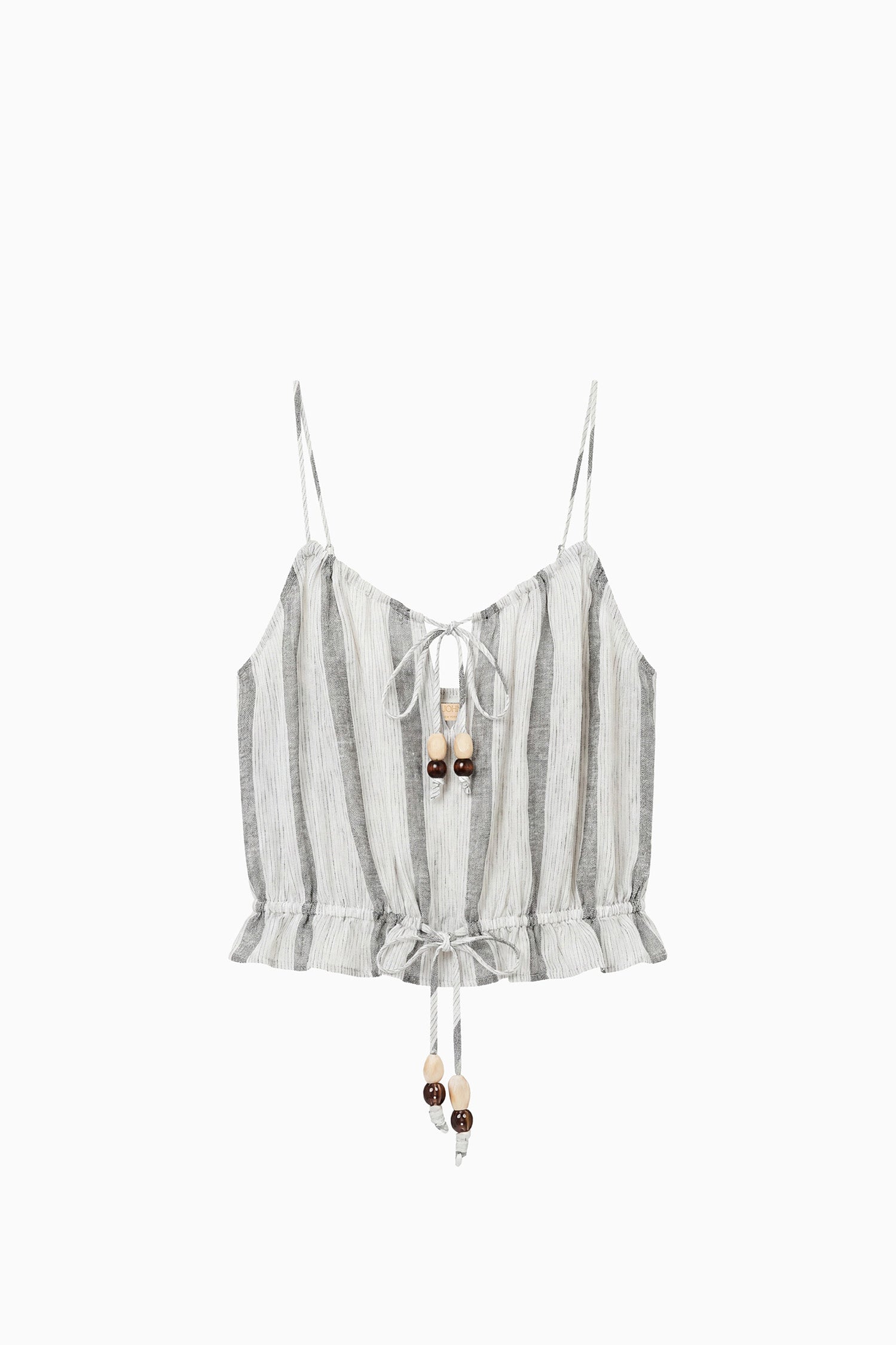 Ulla Johnson Cara top cache-maillot blanc Salt Stone