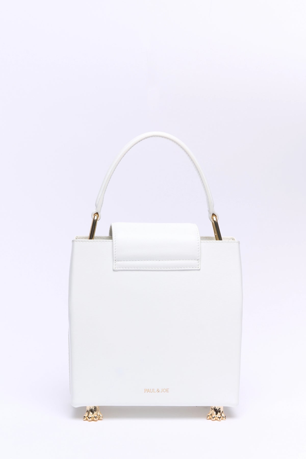 Paul & Joe Charlotte sac cuir blanc tête chat 17,5 cm