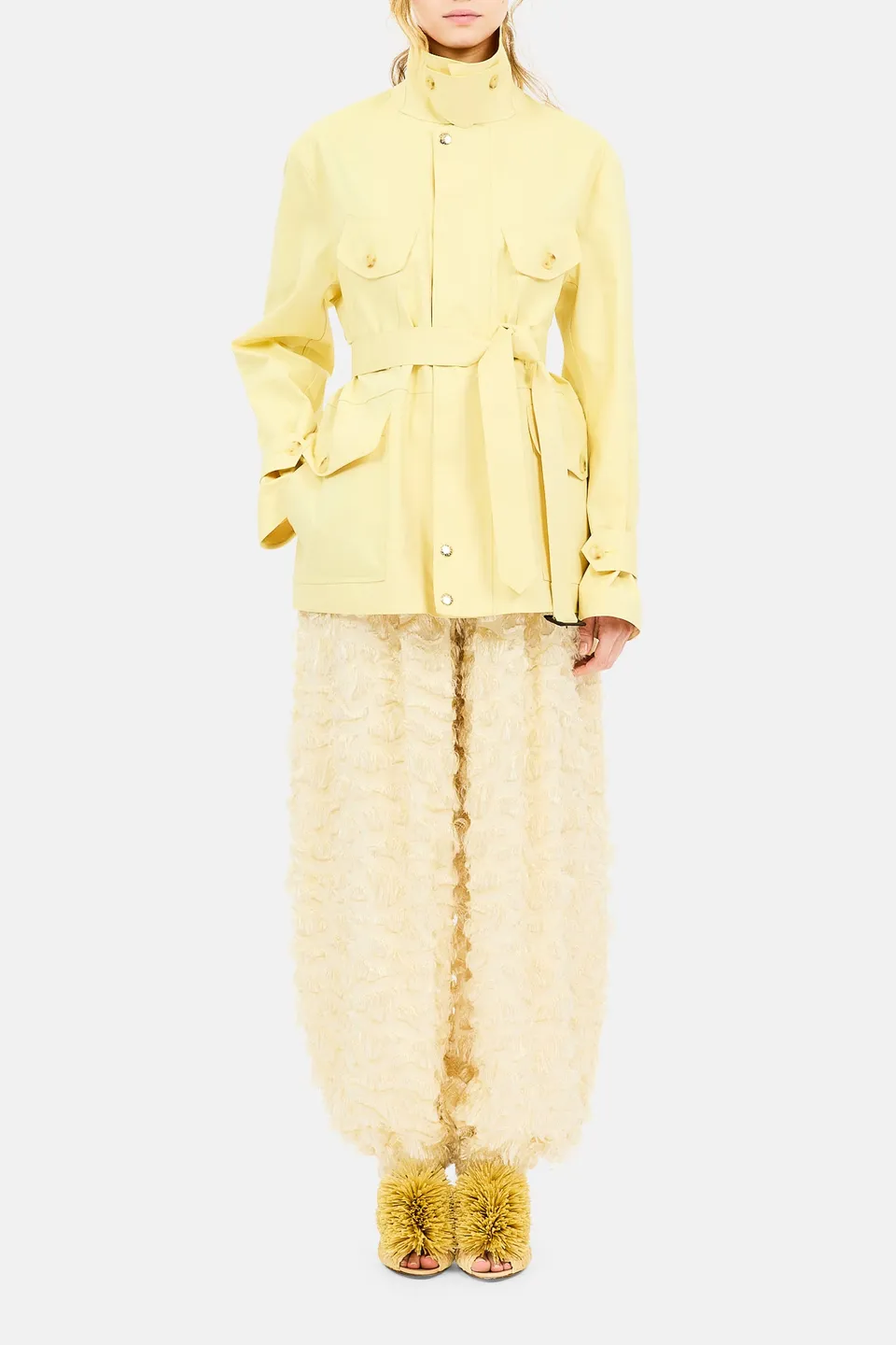 Ulla Johnson Eaton veste cargo Honeysuckle ceinturée