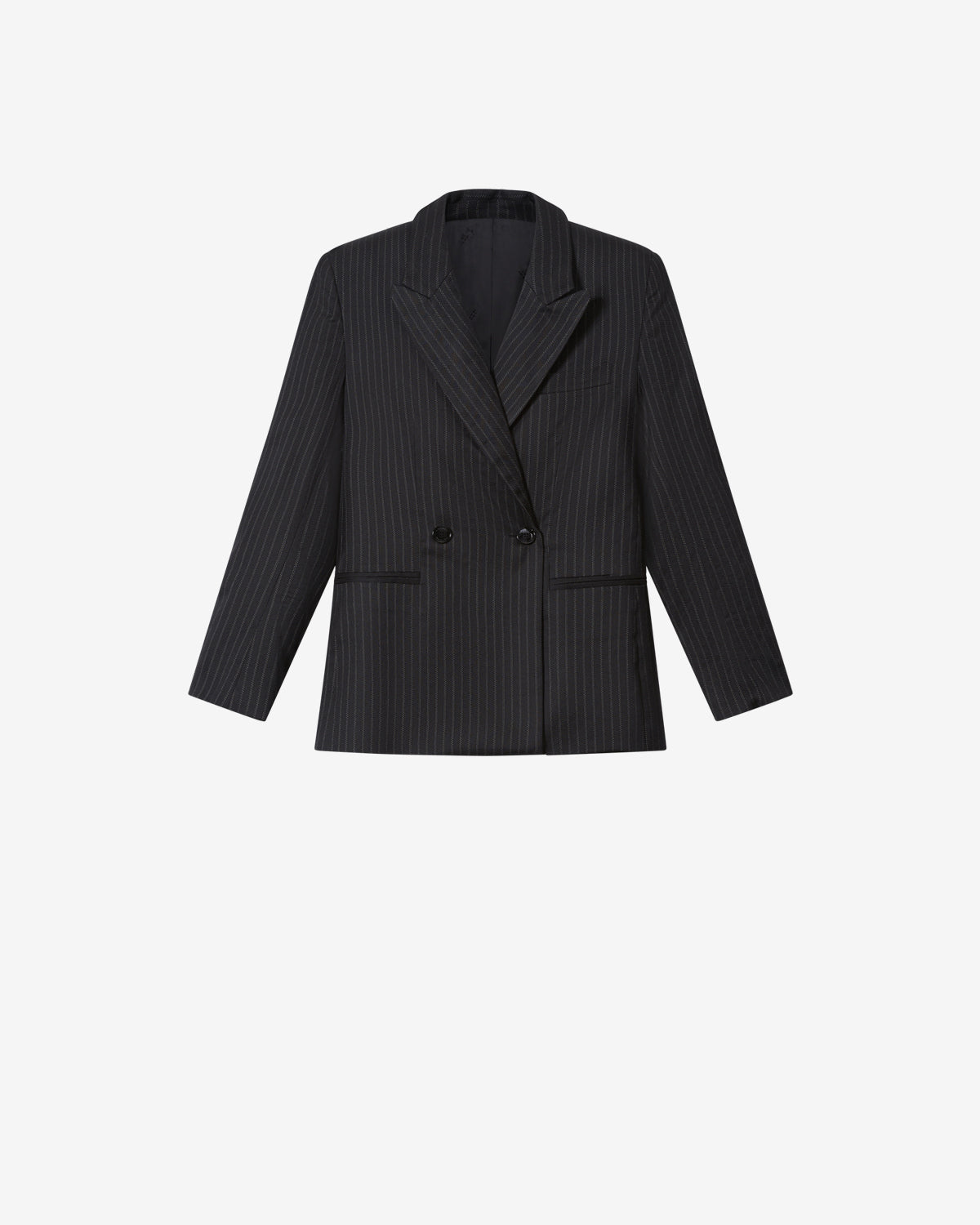 Isabel Marant Ranya veste noir laine double boutonnage