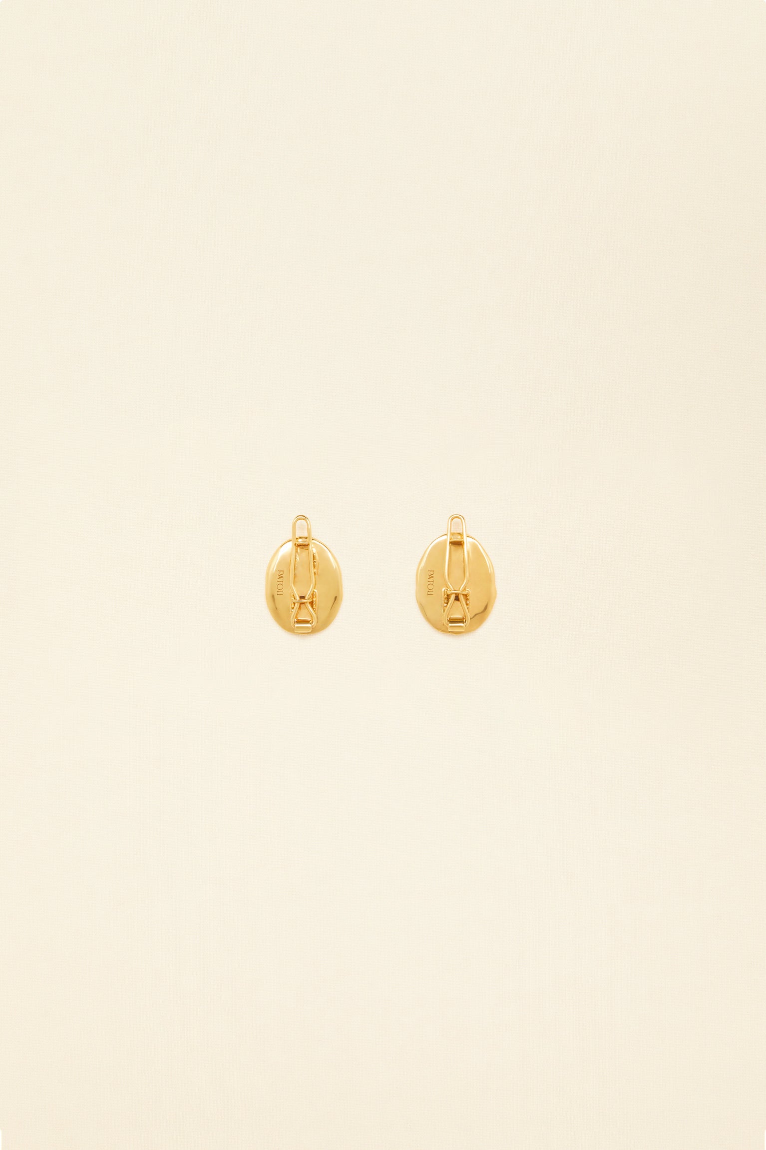 Patou Small Face A20JW0301001299G barrettes laiton doré