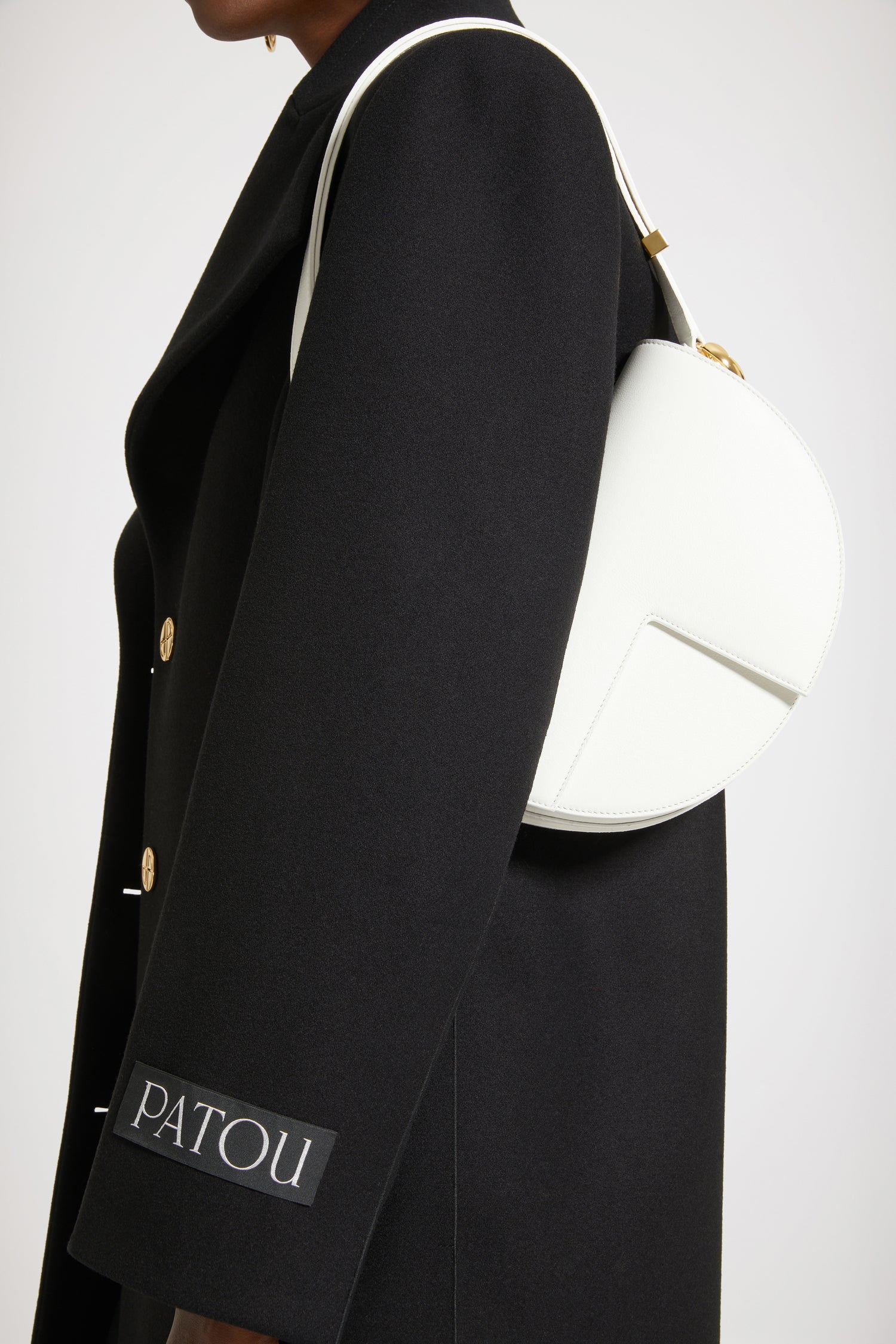 Patou Le Patou H23BA001 sac cuir blanc avalanche