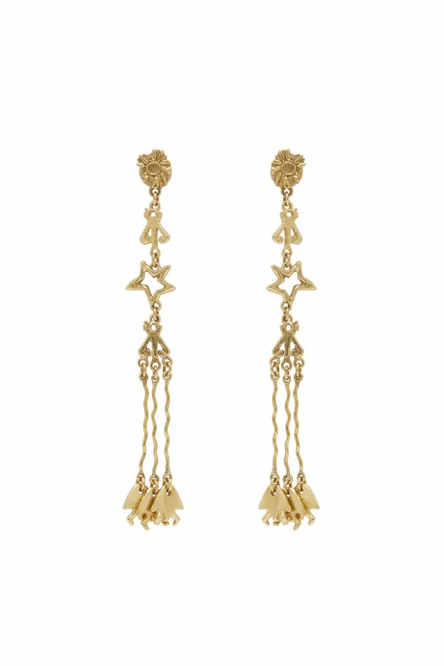 Alemäis Jem Sun Dancer boucles pendantes laiton doré