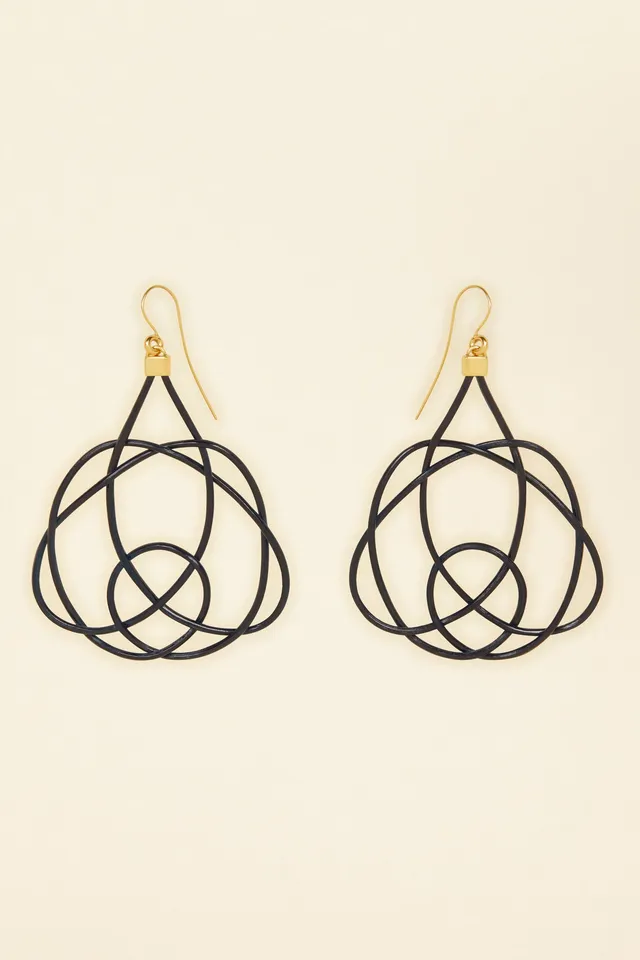 Patou JW0810043698N boucles d’oreilles osier Night Blue