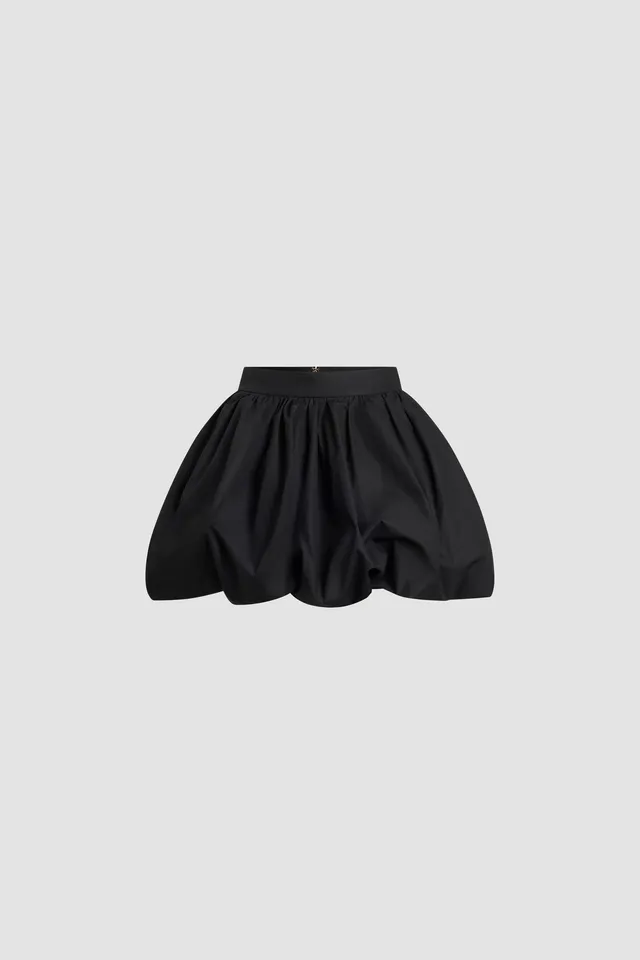 Patou SK0980017999B jupe boule Black coton bio mini