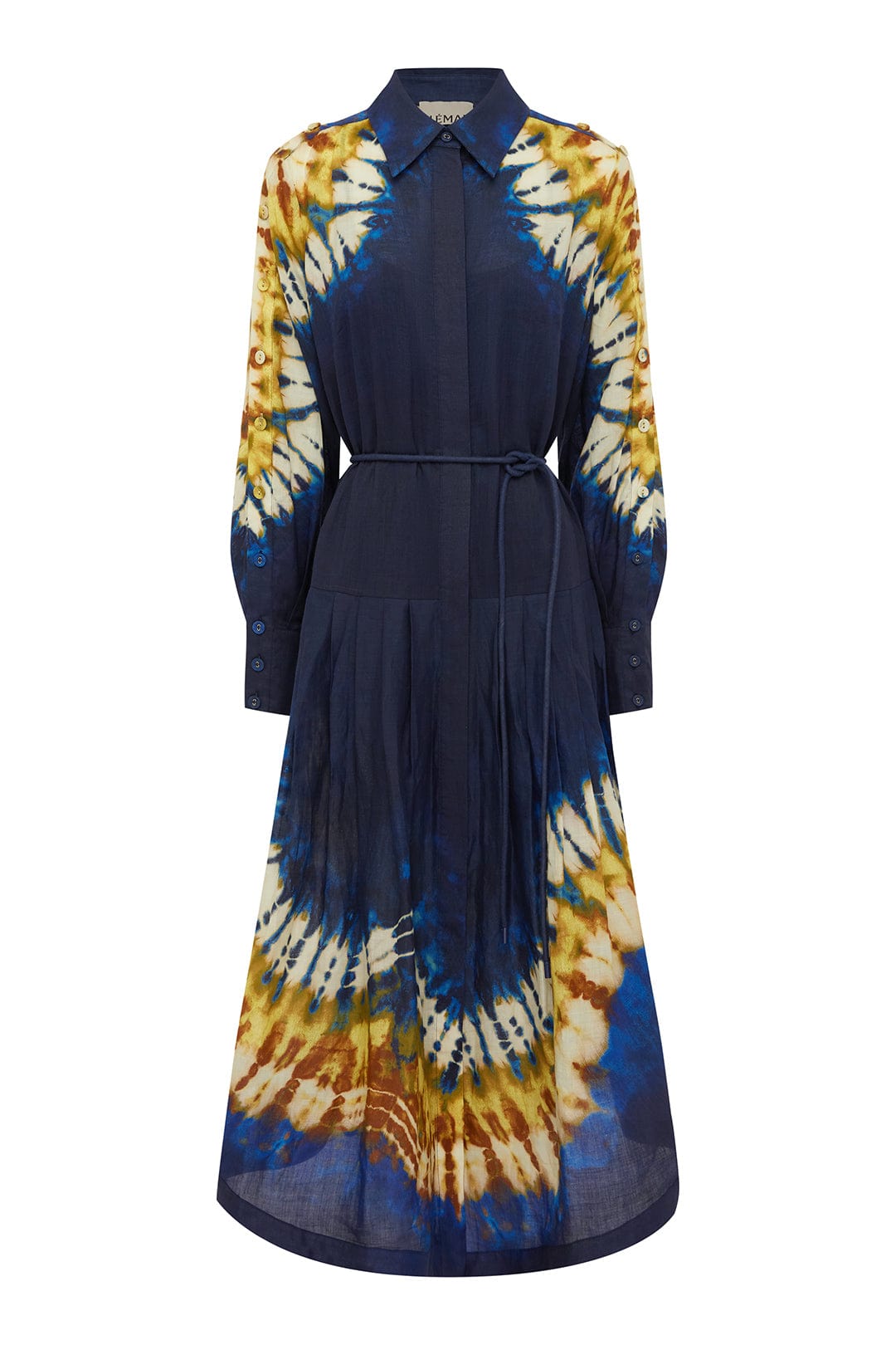 Alemais Martine Shirtdress robe chemise midi ramie