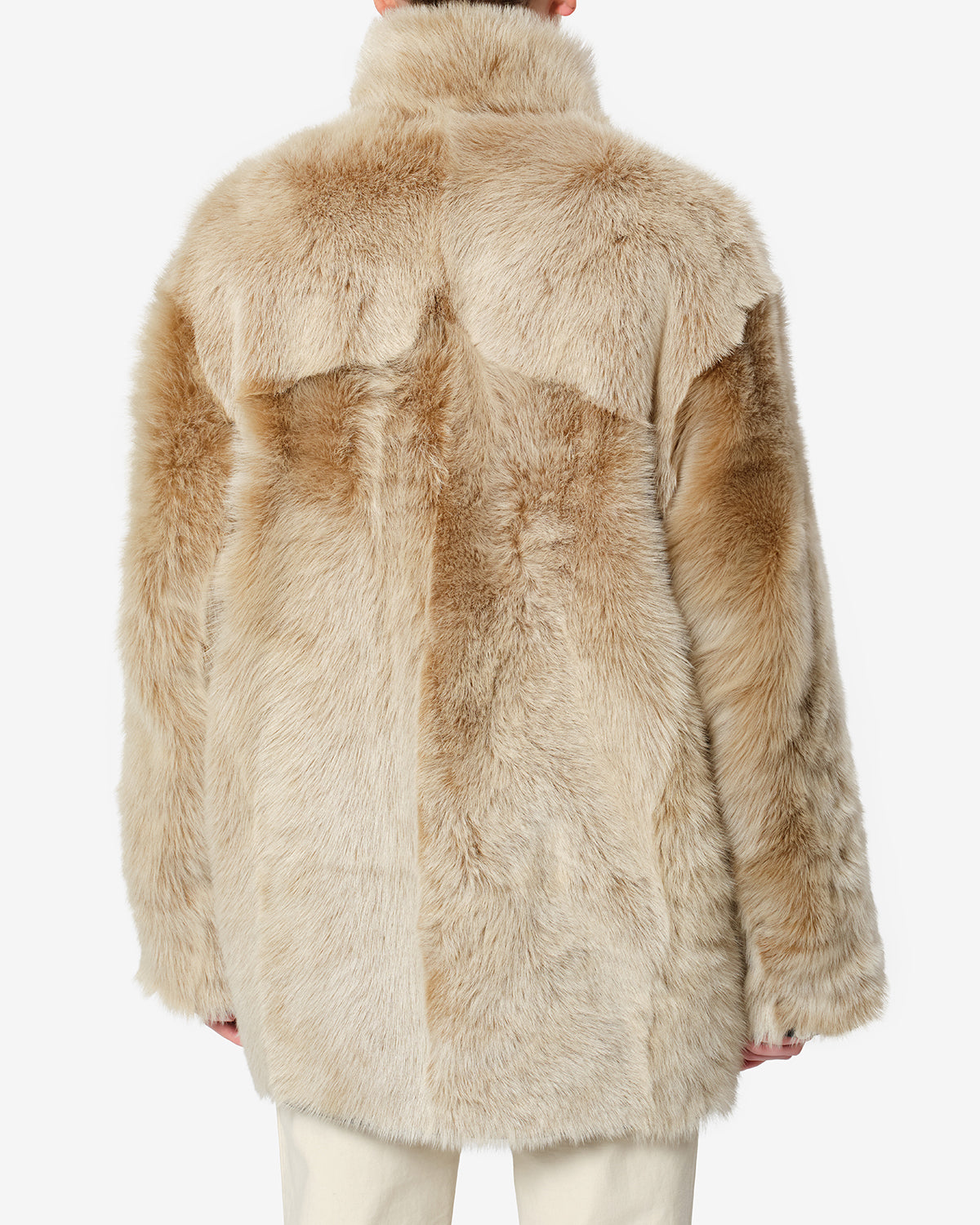 Isabel Marant Rema MA0611FA manteau écru peau lainée