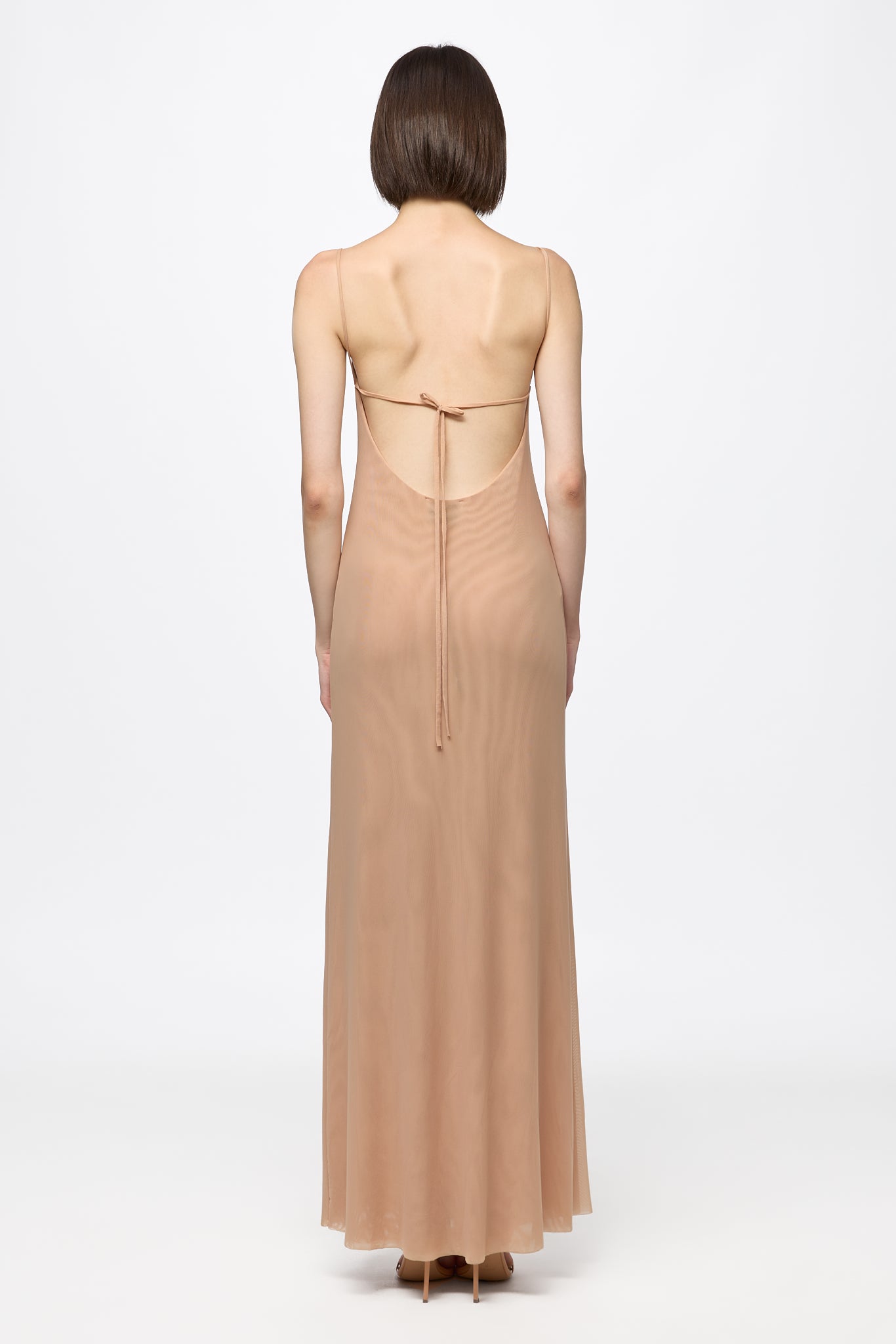 ATU Body Couture robe Tulle slip dress tulle cristal longue