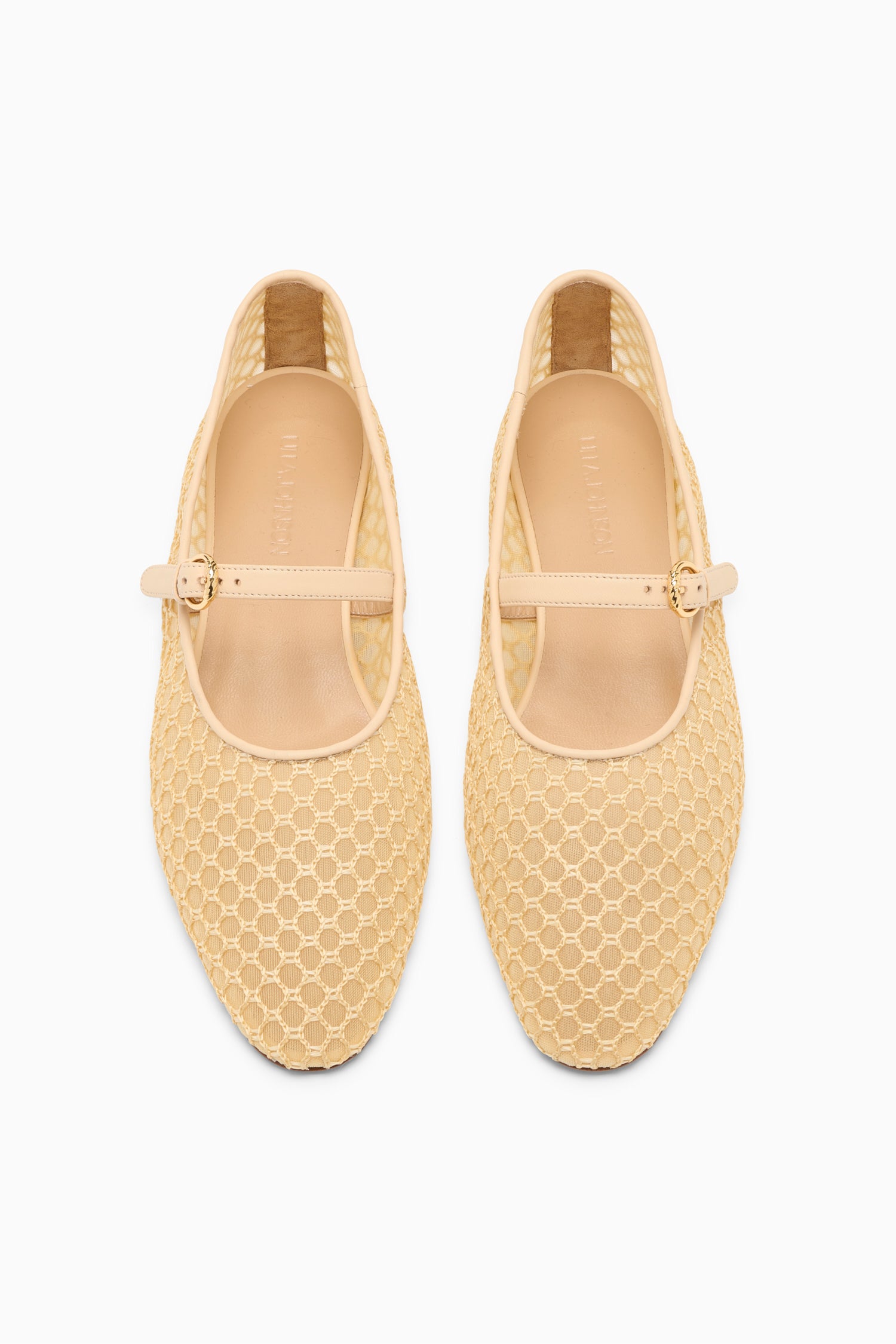 Ulla Johnson Isobel UJ44060A ballerines mesh Sand bout amande