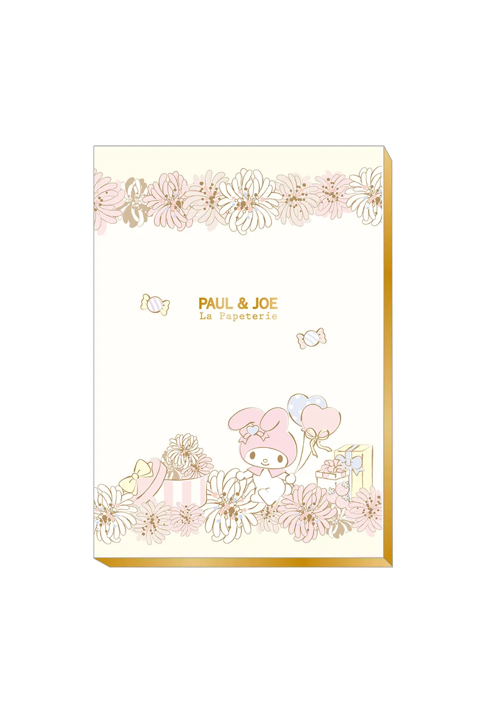 Paul & Joe Papeterie My Melody carnet A5 blanc chrysanthèmes
