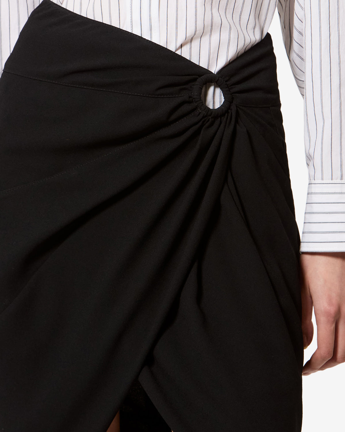 Isabel Marant Sabrina JU0509FA jupe noire drapée