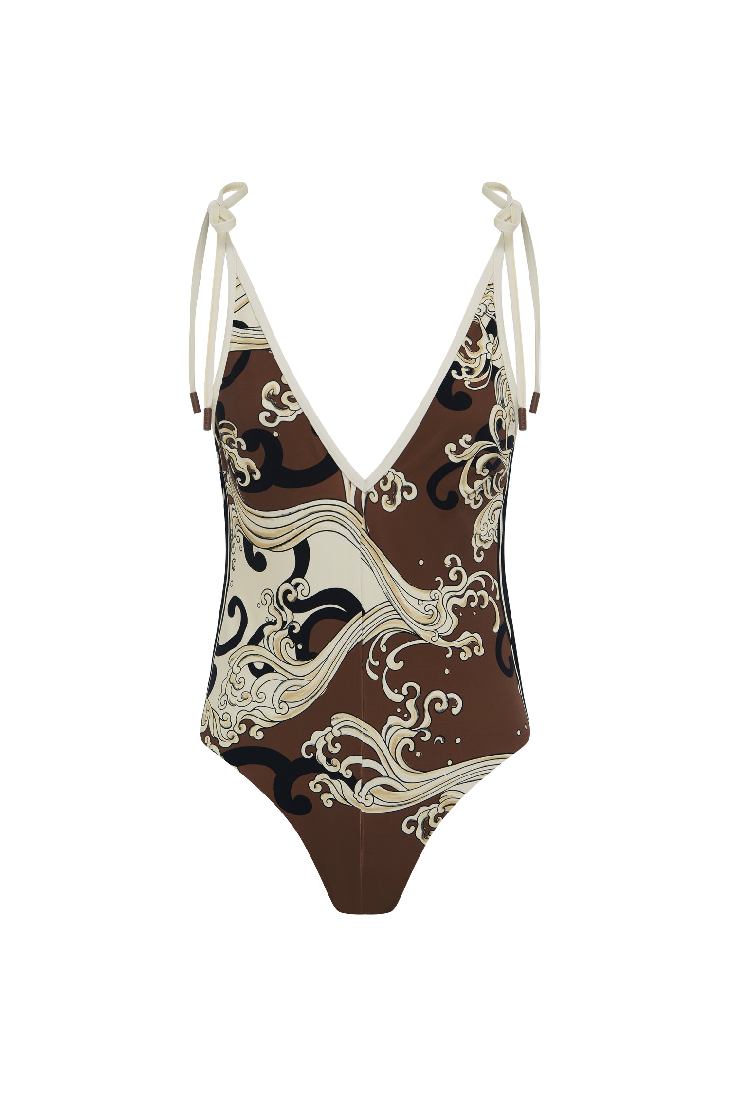 Alemais Otis V Neck One Piece maillot une pièce vague