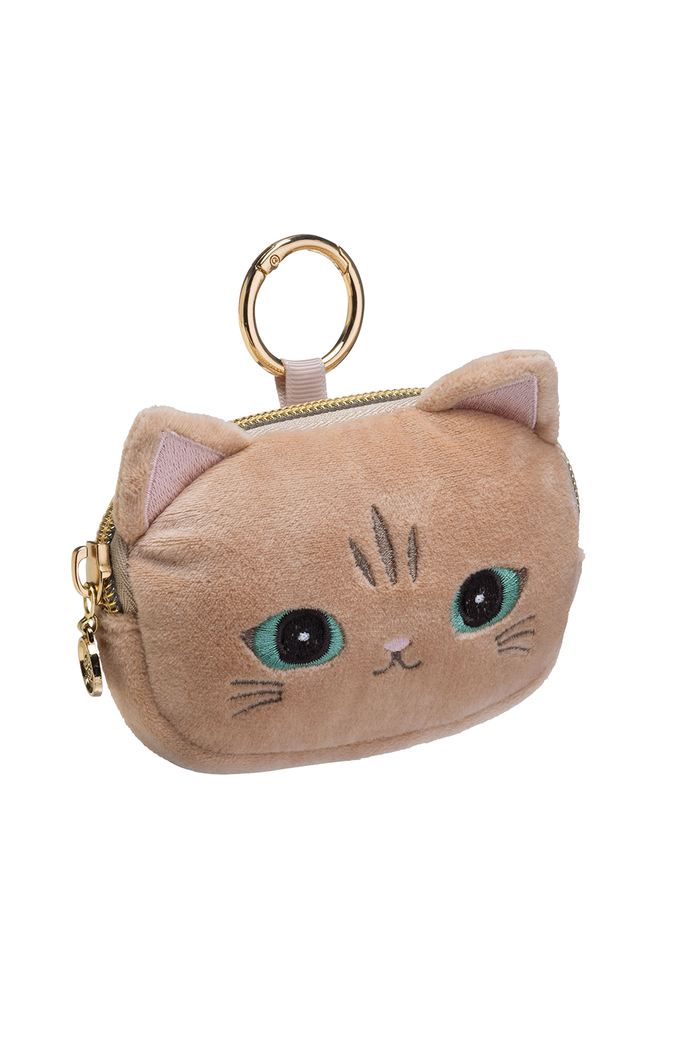 Paul & Joe Nounette pochette chat marron taille M 11 cm
