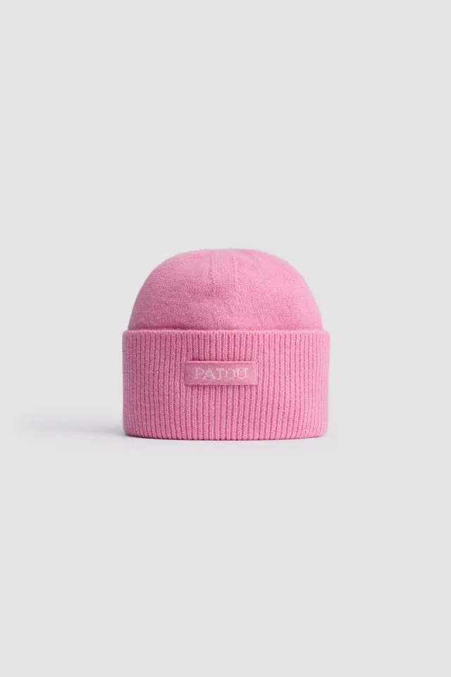 Patou Accessories AC078 bonnet laine cachemire rose TU
