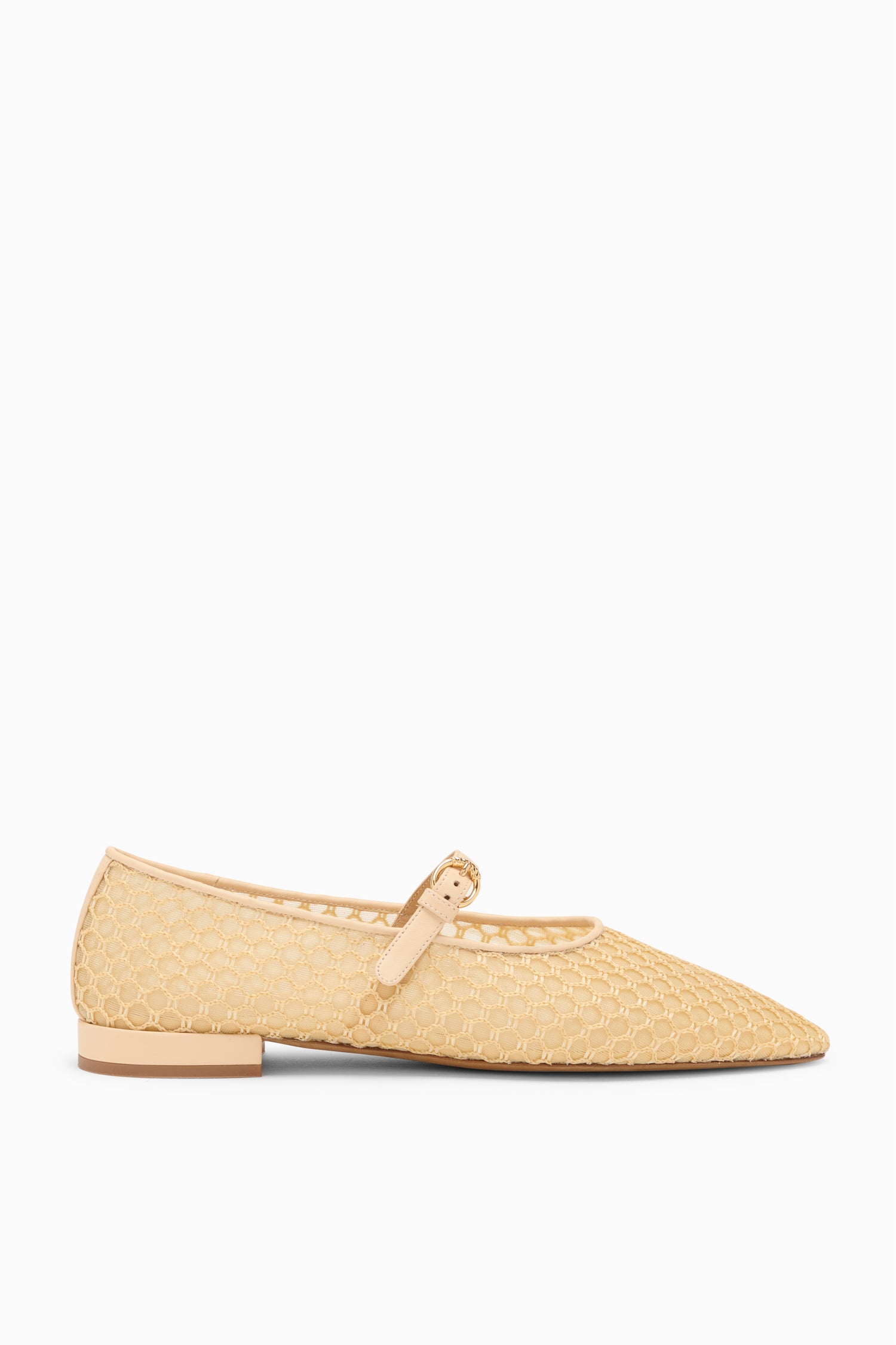 Ulla Johnson Isobel UJ44060A ballerines mesh Sand bout amande