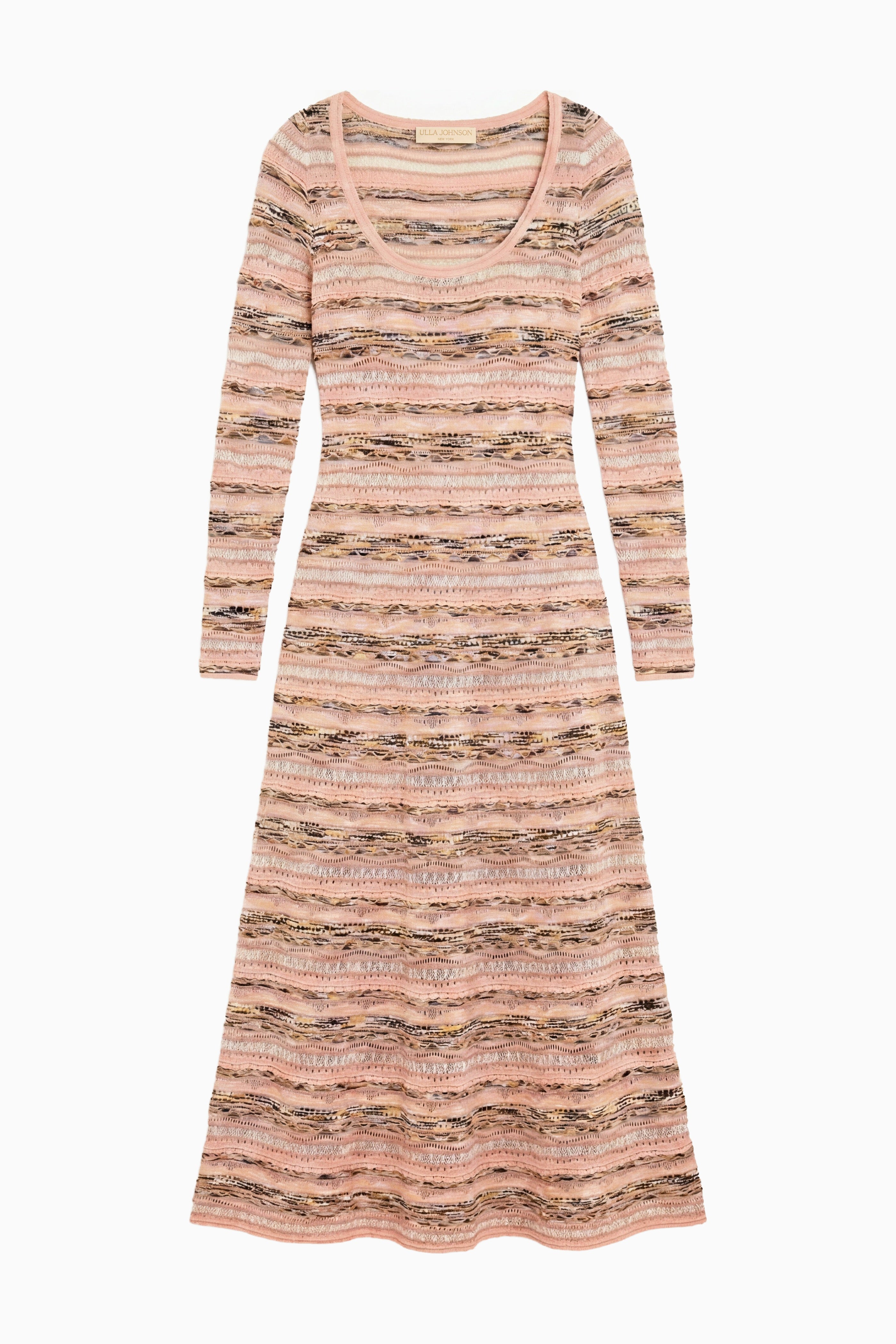 Ulla Johnson Sia robe maille Hibiscus midi lurex