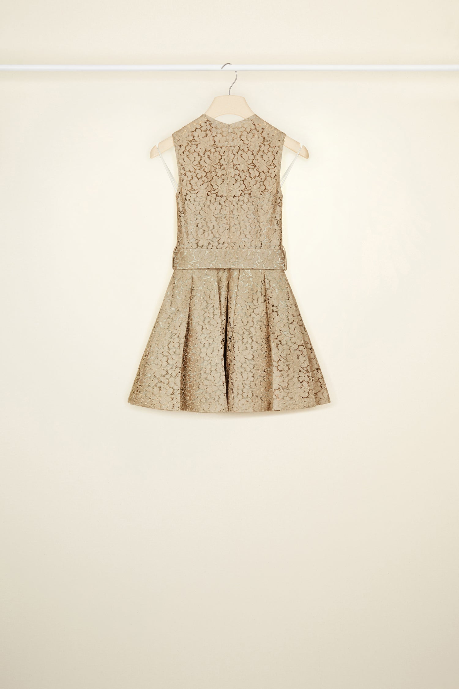 Patou DR089 robe dentelle éco Parchment 34-42 plissée