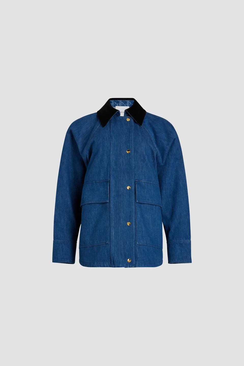 Patou OU029 Parka Stonewash Denim Bio Relaxed