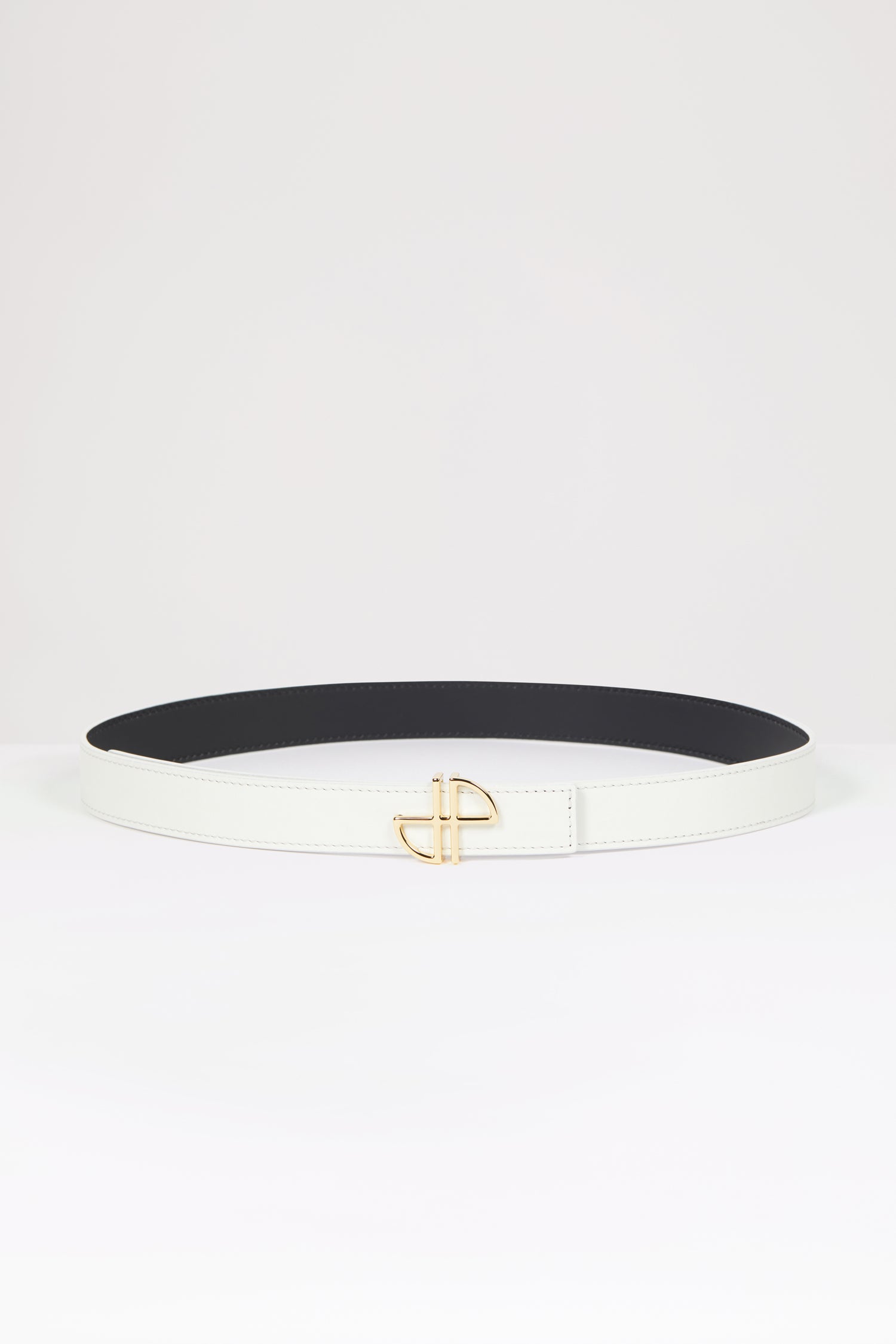 Patou H23BE0015021009A ceinture cuir blanc avalanche S-L