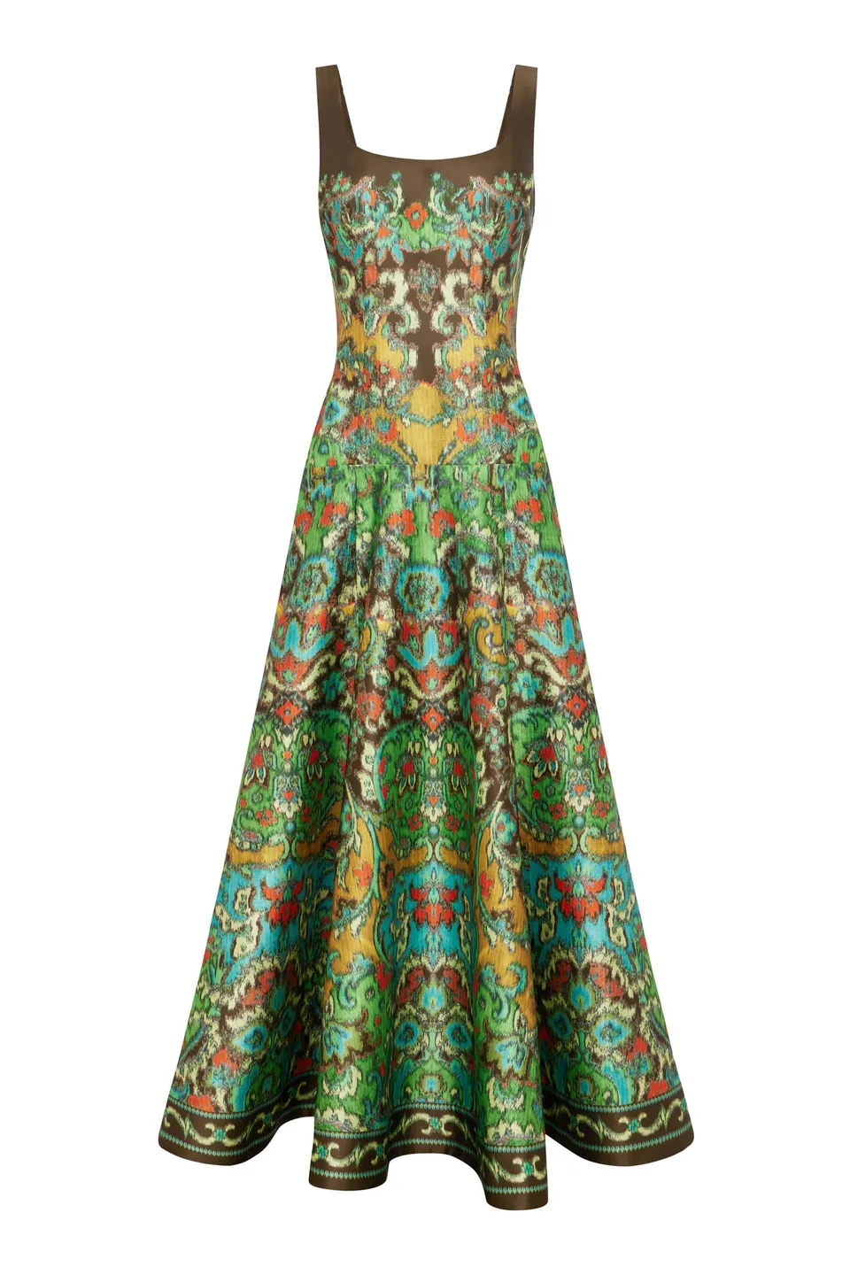 Alemaïs Charlotte Gown robe midi évasée recyclée