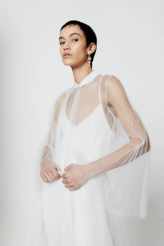 ATU Body Couture Cosmic Dust robe trench midi plissée