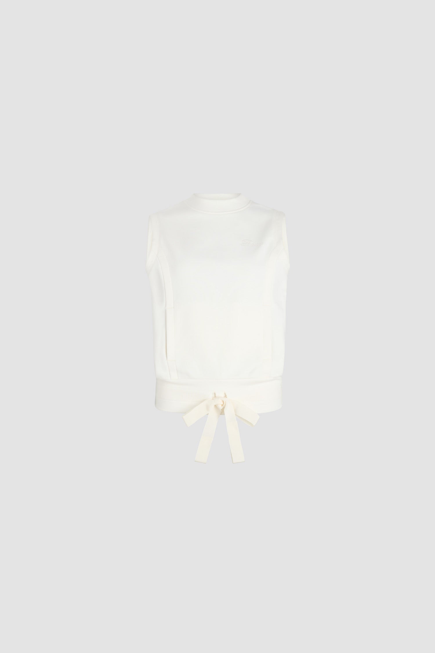 Patou P25JE159 sweat sans manches ivoire coton bio XS-XL