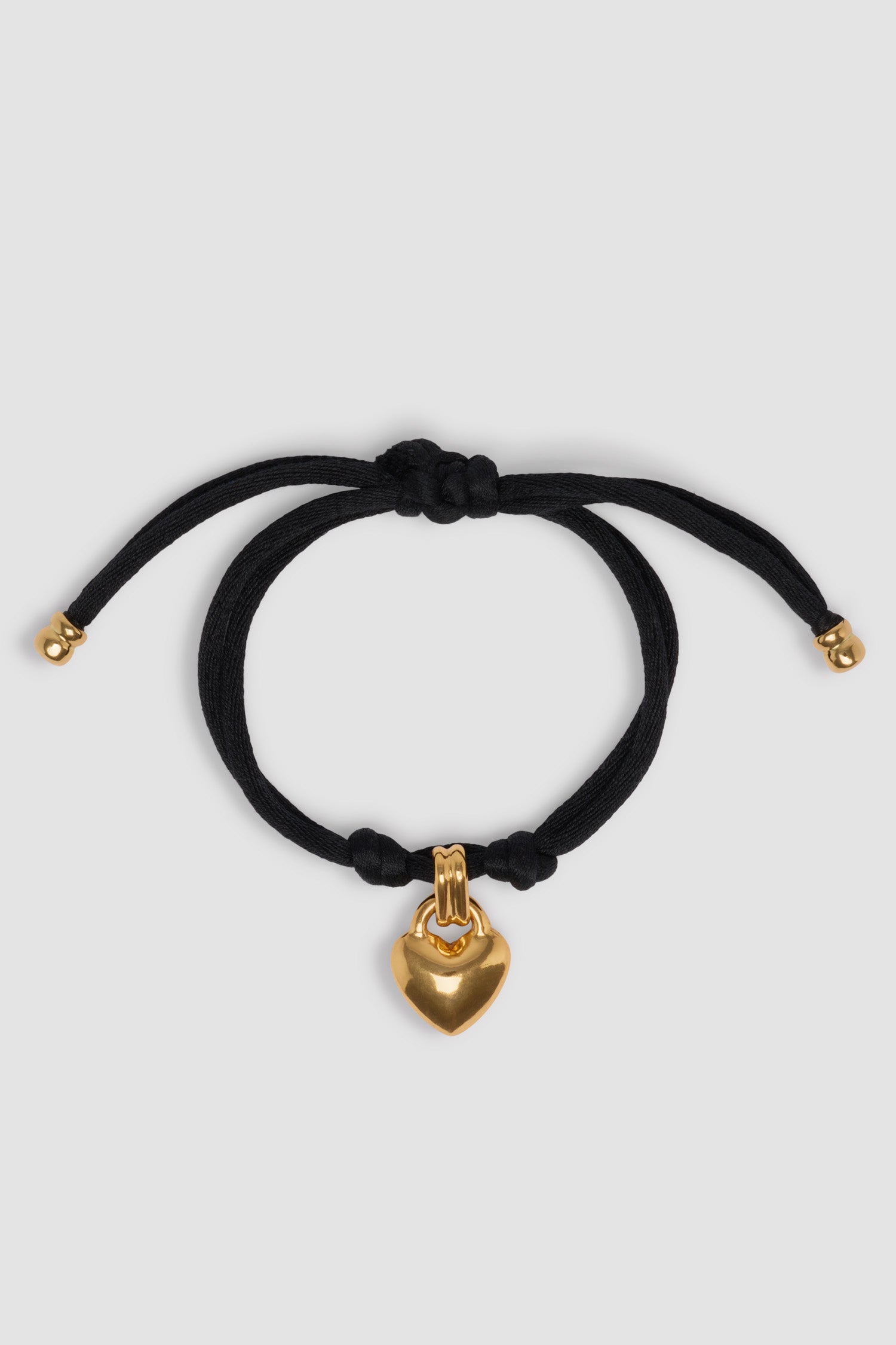 Patou Jewellery P25JW1531002999B bracelet cœur noir laiton doré