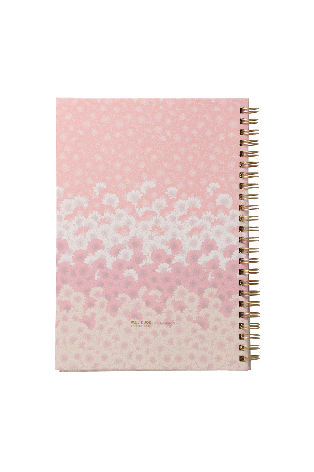 Paul & Joe Carnet A5 rose fleuri spirales ligné