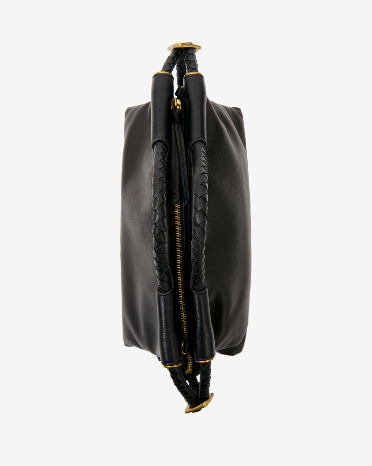 Isabel Marant Pipa M PM0124FA sac cuir noir tressé