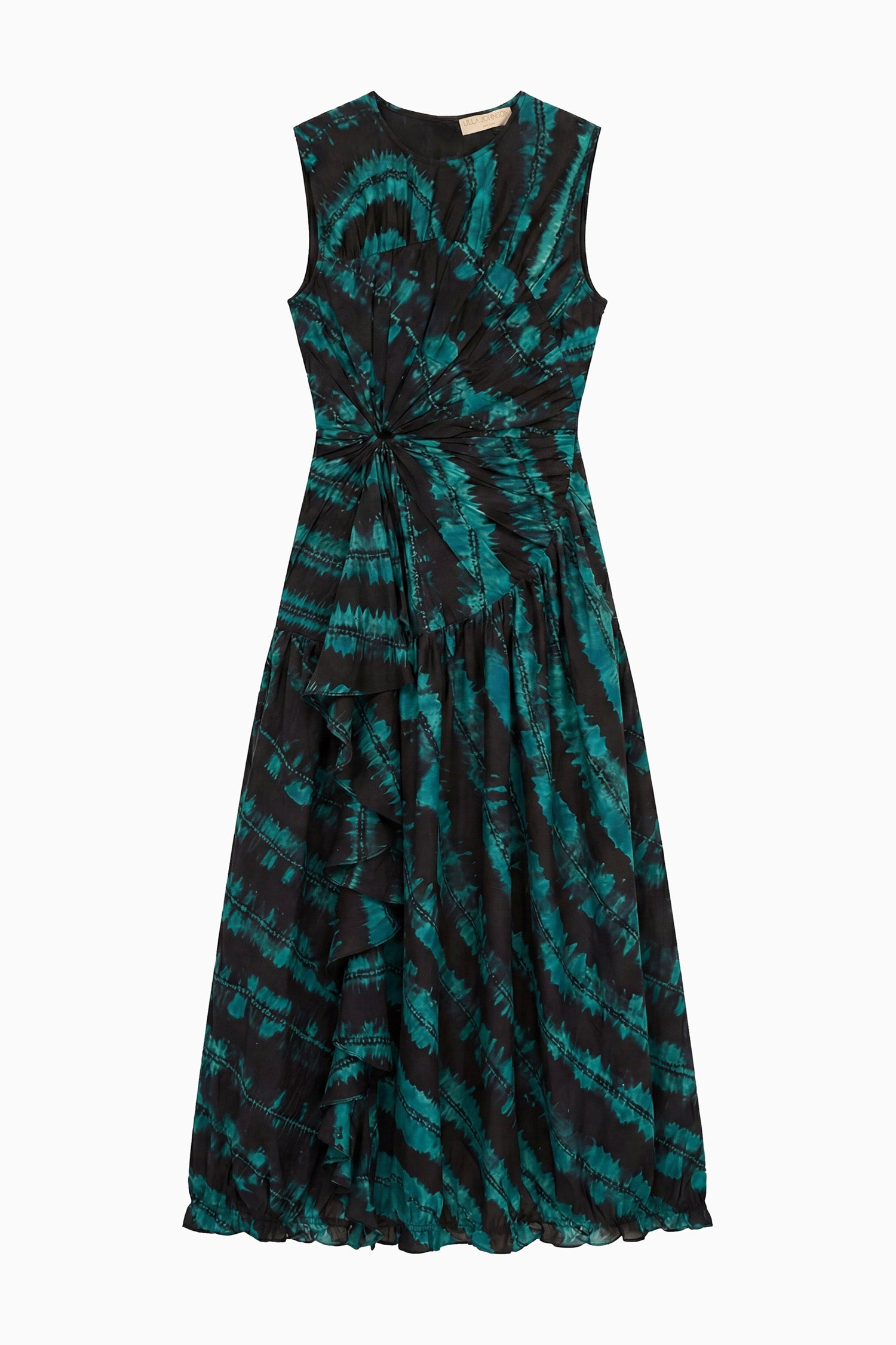 Ulla Johnson Veda robe soie malachite midi