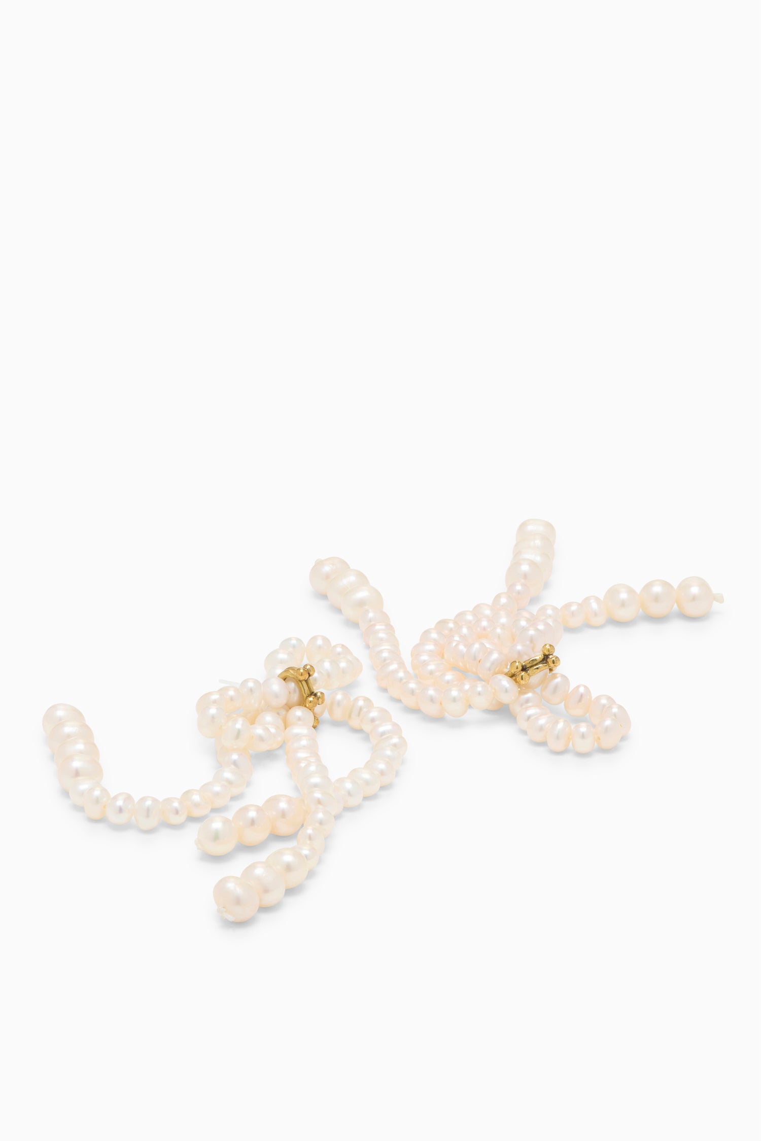 Ulla Johnson Pearl Bow boucles oreilles perles noeud