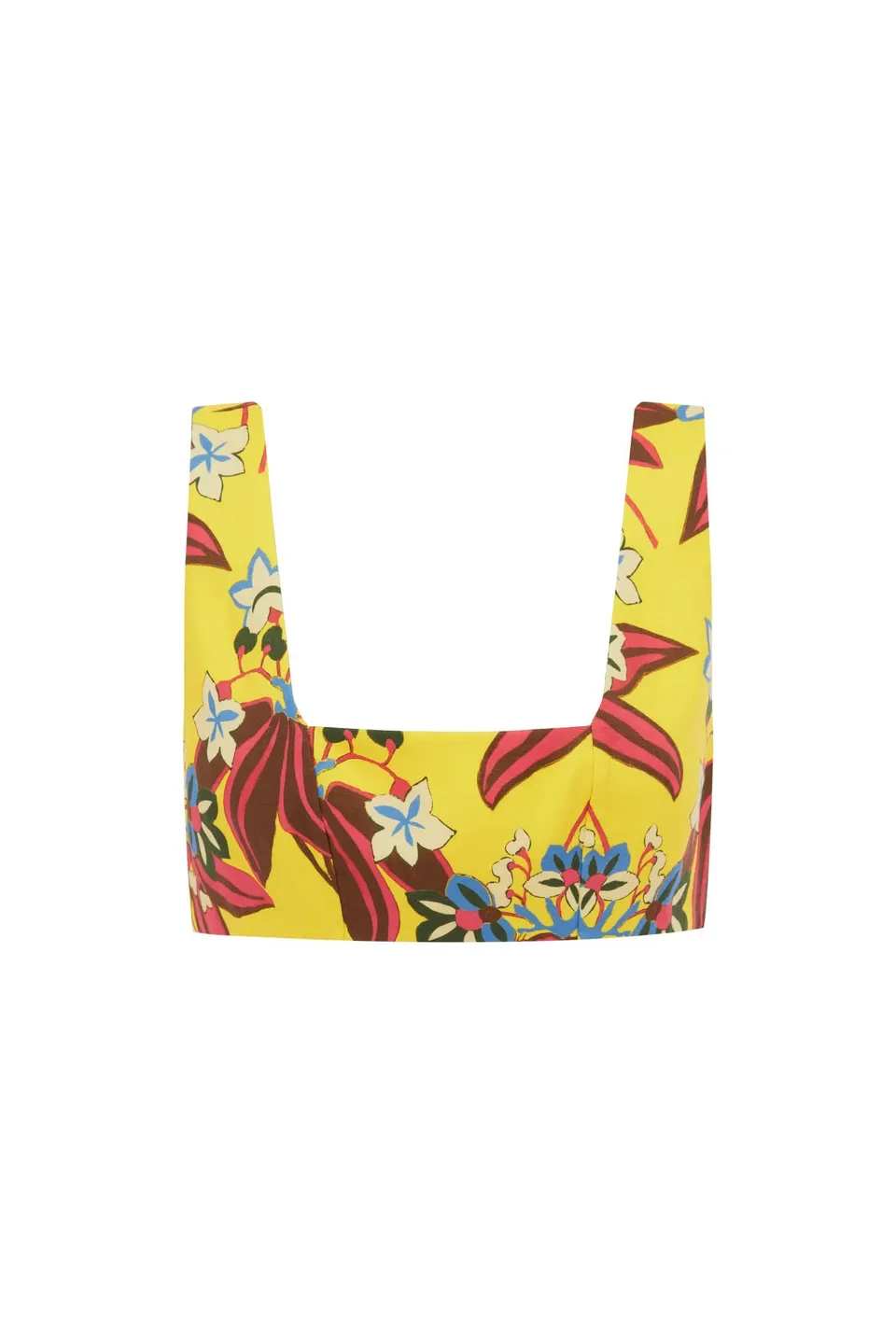 Alemais Leo top crop lin imprimé floral