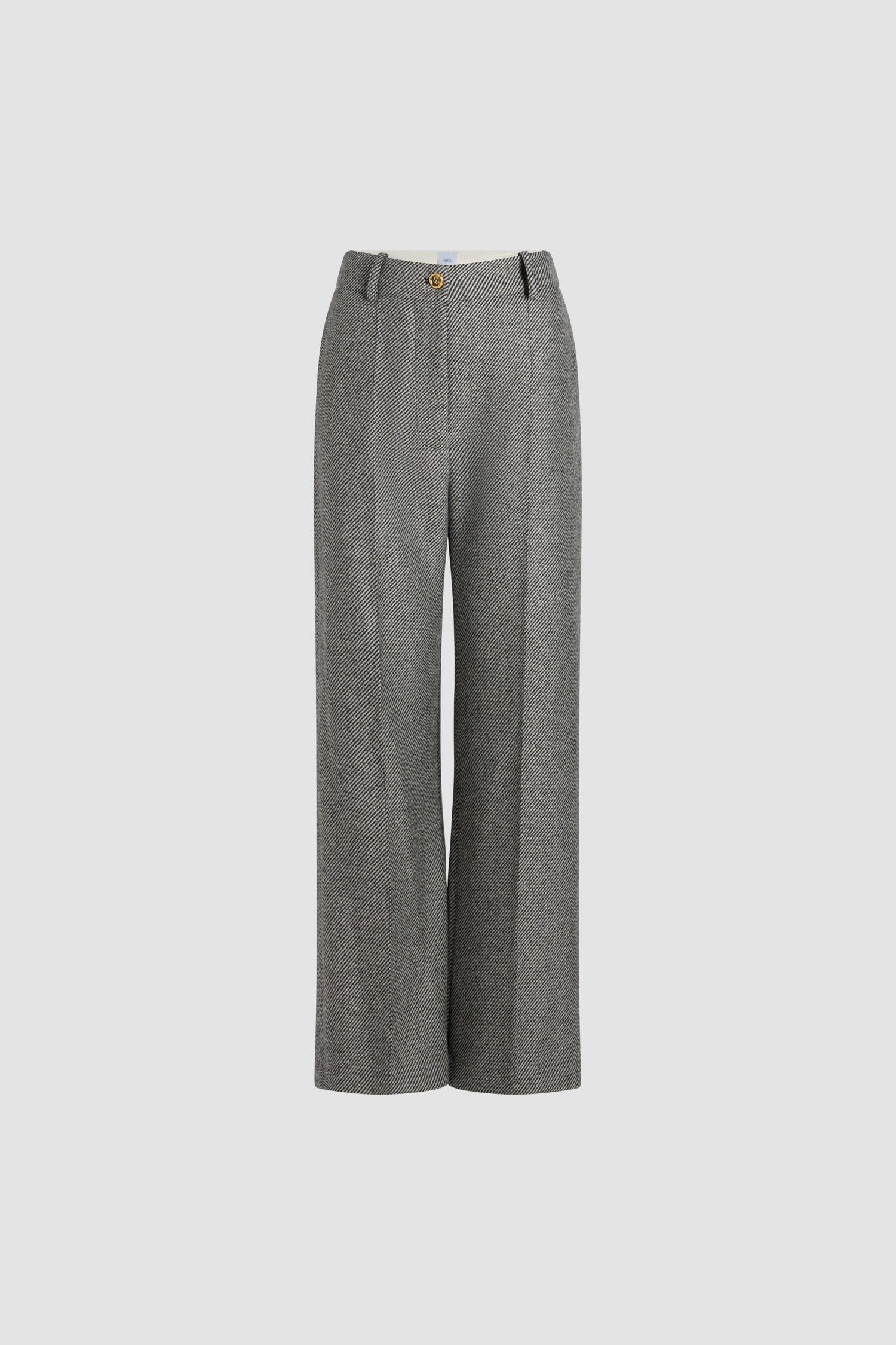 Patou Iconic long trousers pantalon laine gris Graphite 38