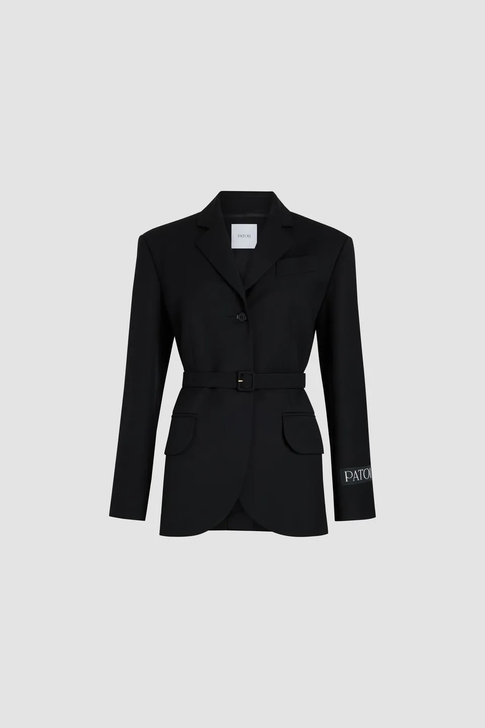 Patou Jackets veste JA0380103999B laine technique noire 34-44