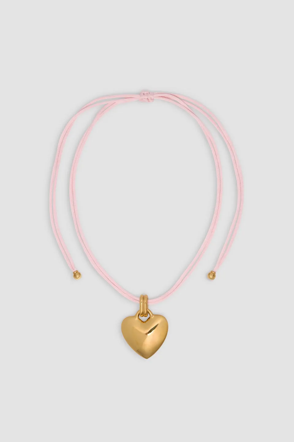 Patou Jewellery JW150 collier coeur rose cordon TU