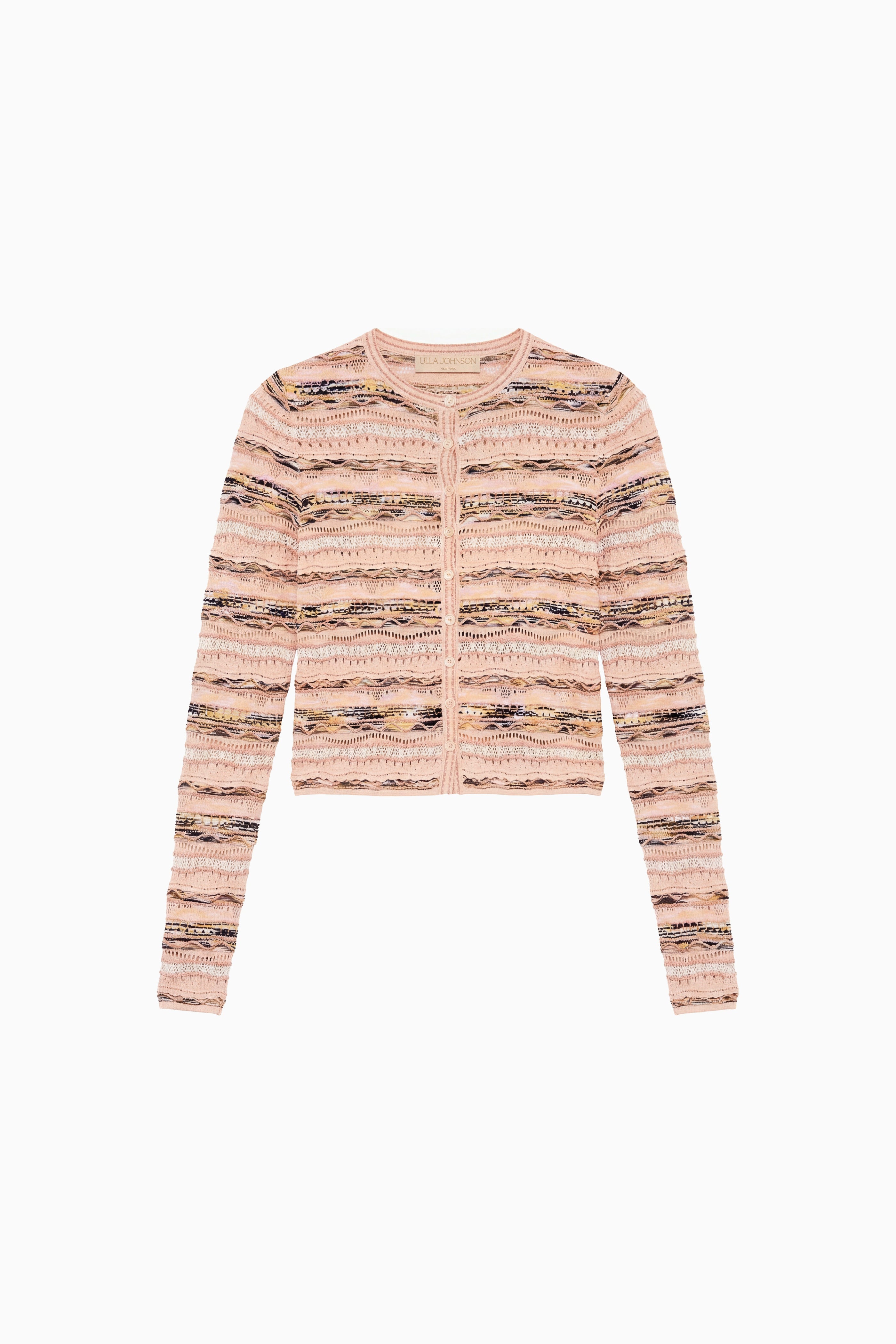 Ulla Johnson Mia cardigan rayé hibiscus
