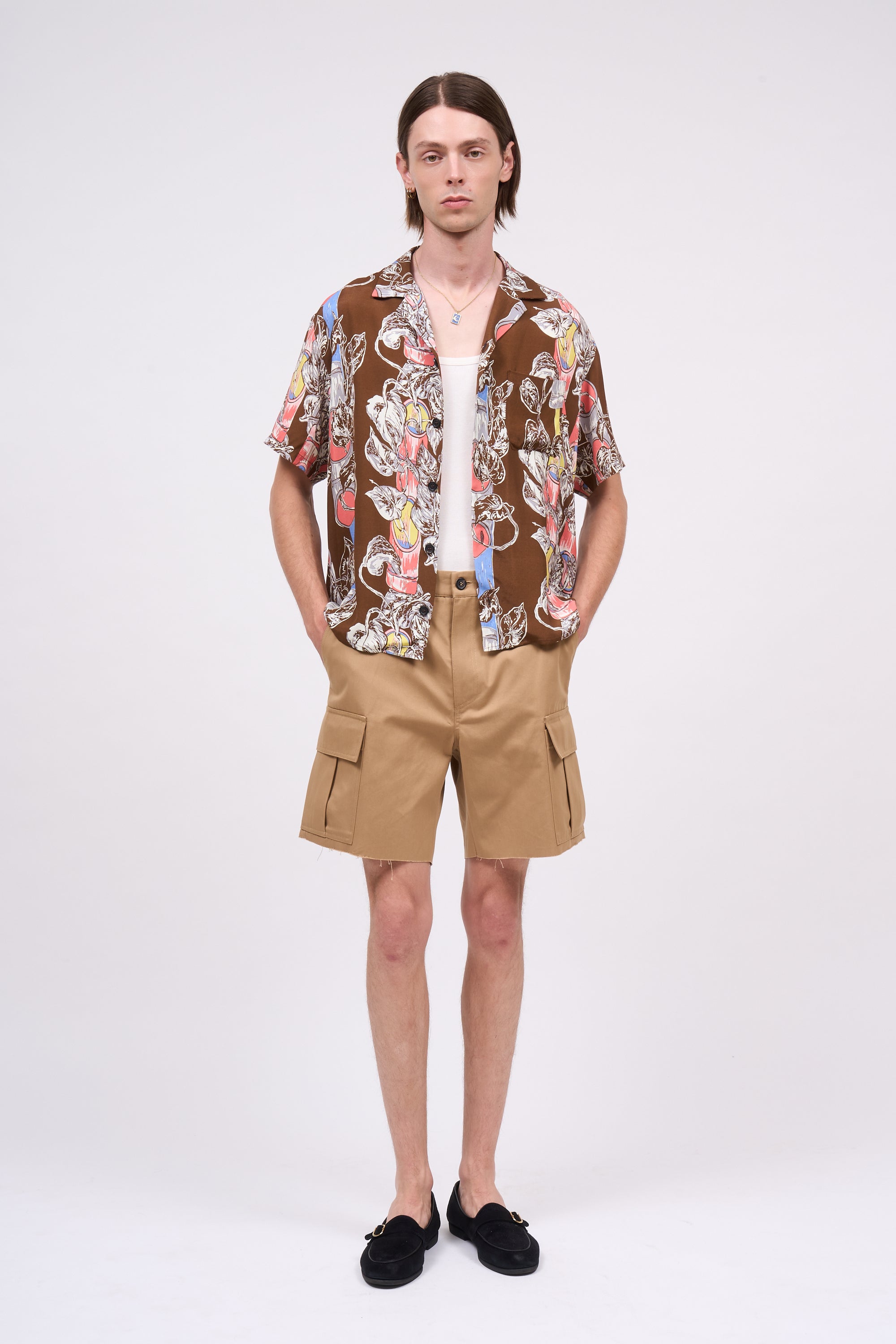Paul & Joe Tony short coton canva camel loose
