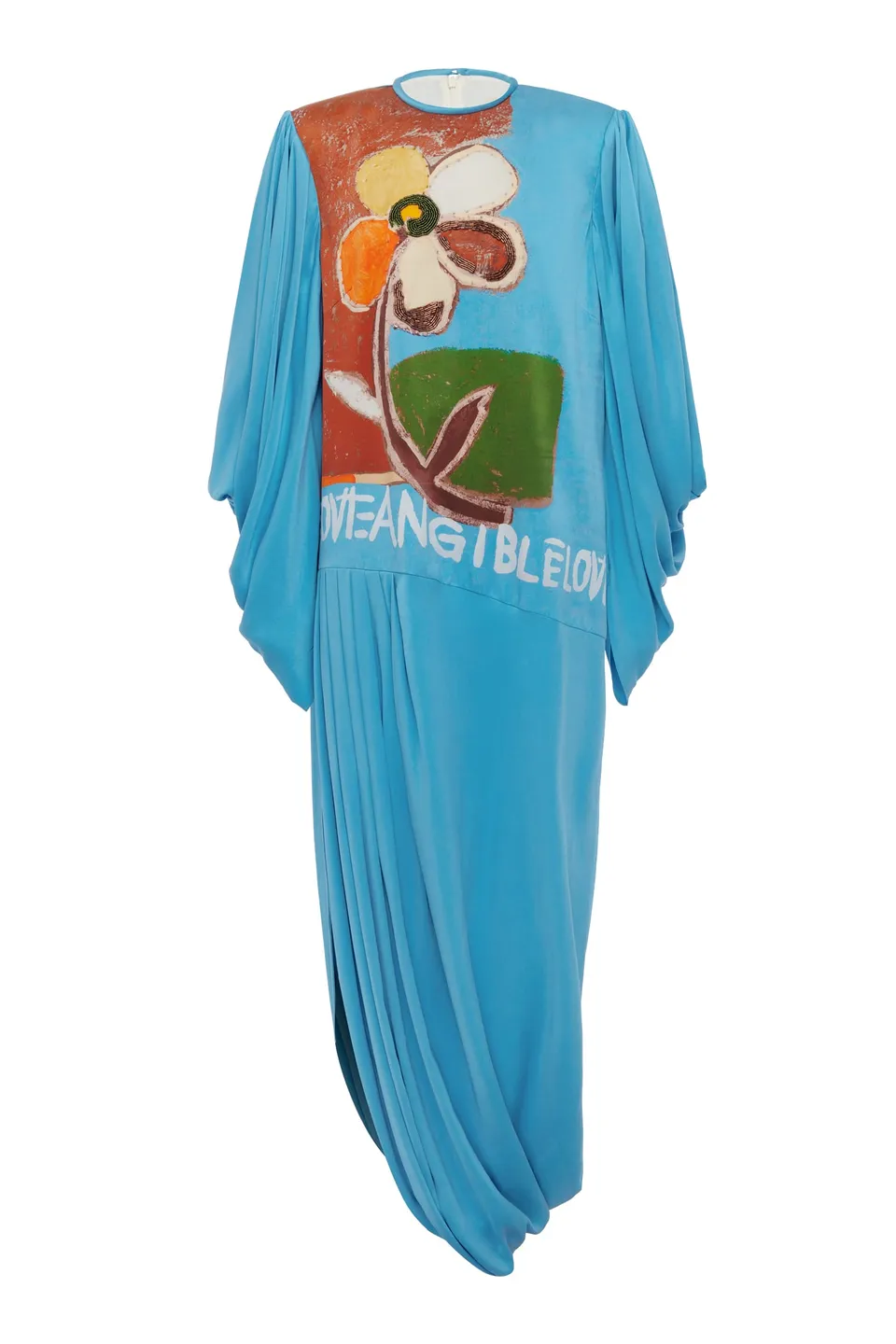Alemäis Lenny Embellished robe longue soie perlée