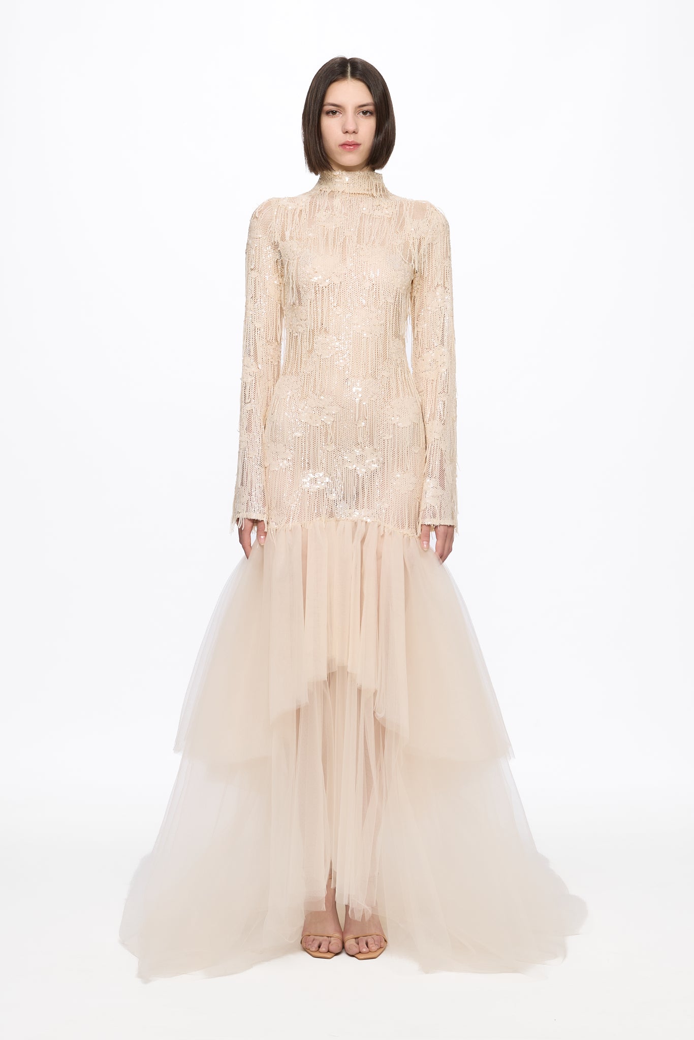 ATU Body Couture Long and formal dresses robe longue sequins vanille