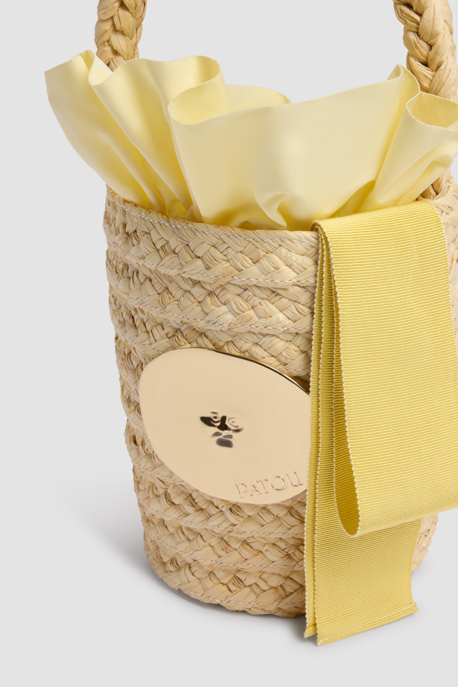 Patou AC061 P26AC061 sac seau raphia citrus TU