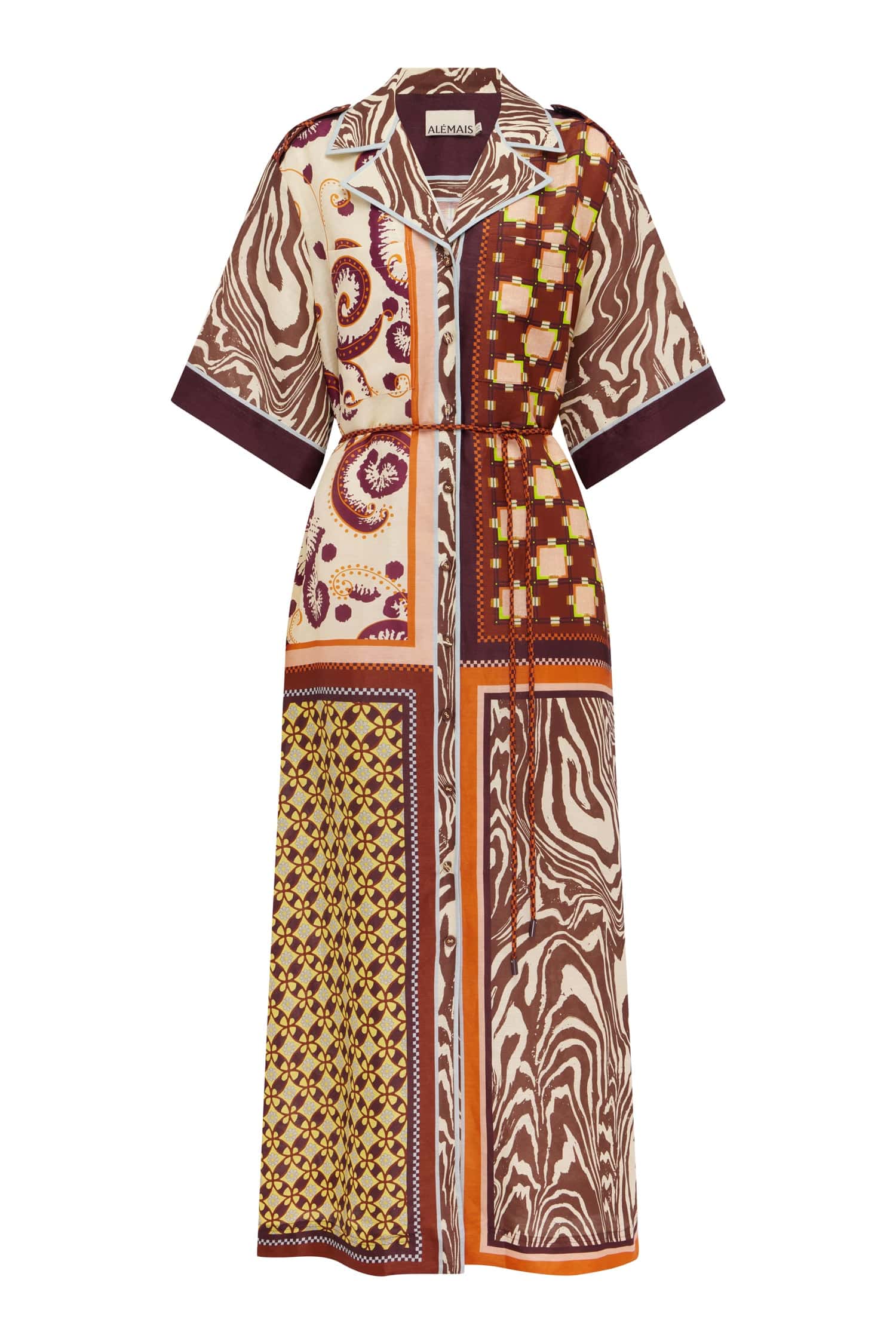 Alemaïs Wilson robe chemise midi lin