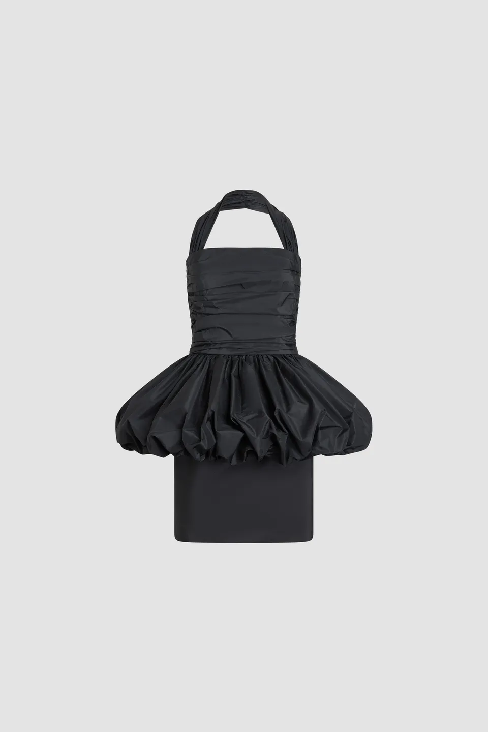Patou DR2360011999B robe mini dos nu faille recyclée noire