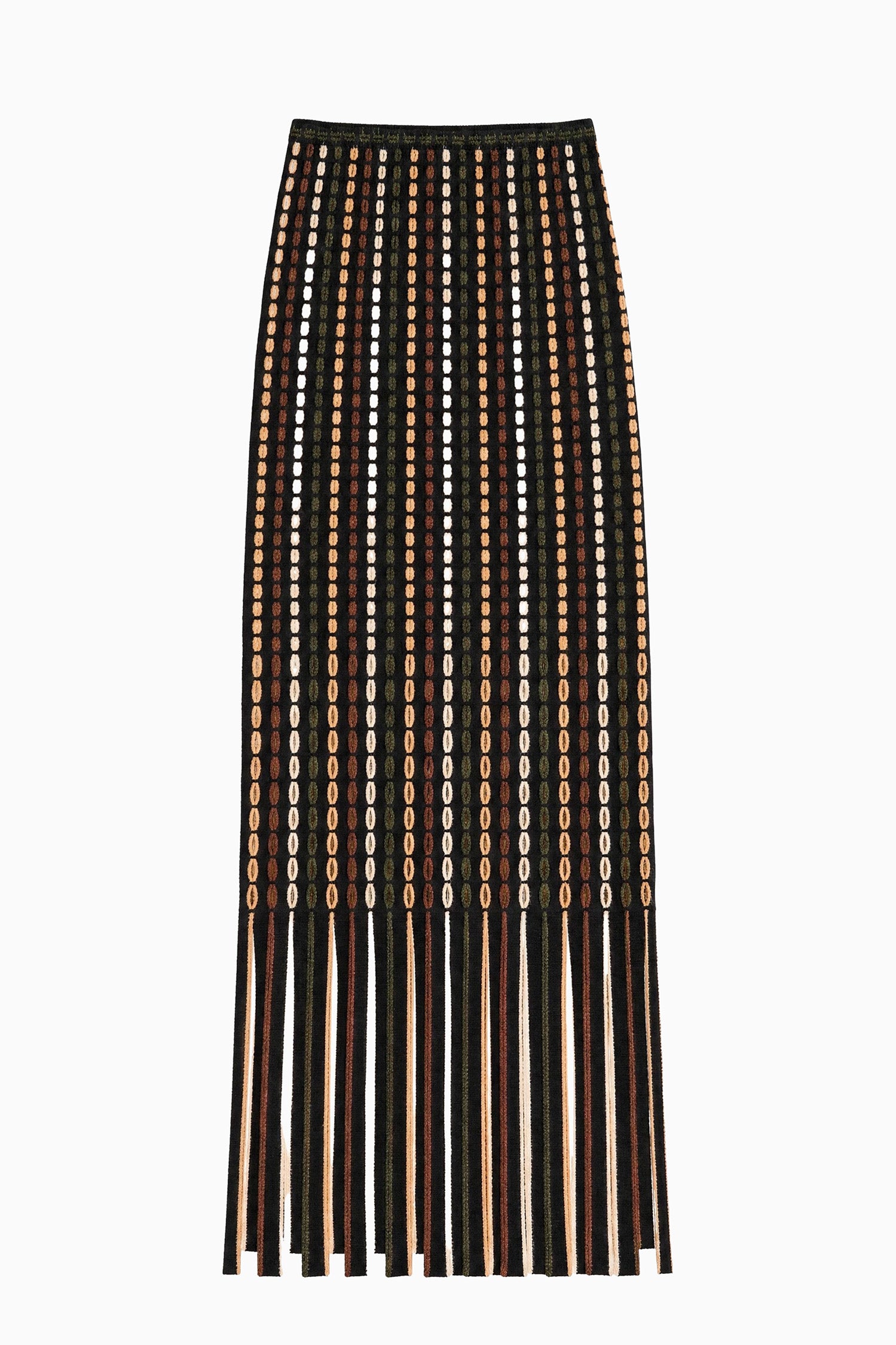 Ulla Johnson Ineze FA260740 jupe midi Noctis laine