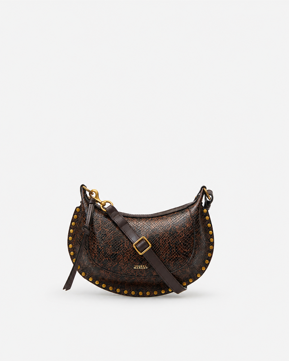 Isabel Marant Oskan Moon Sac Cuir Mocha Effet Python