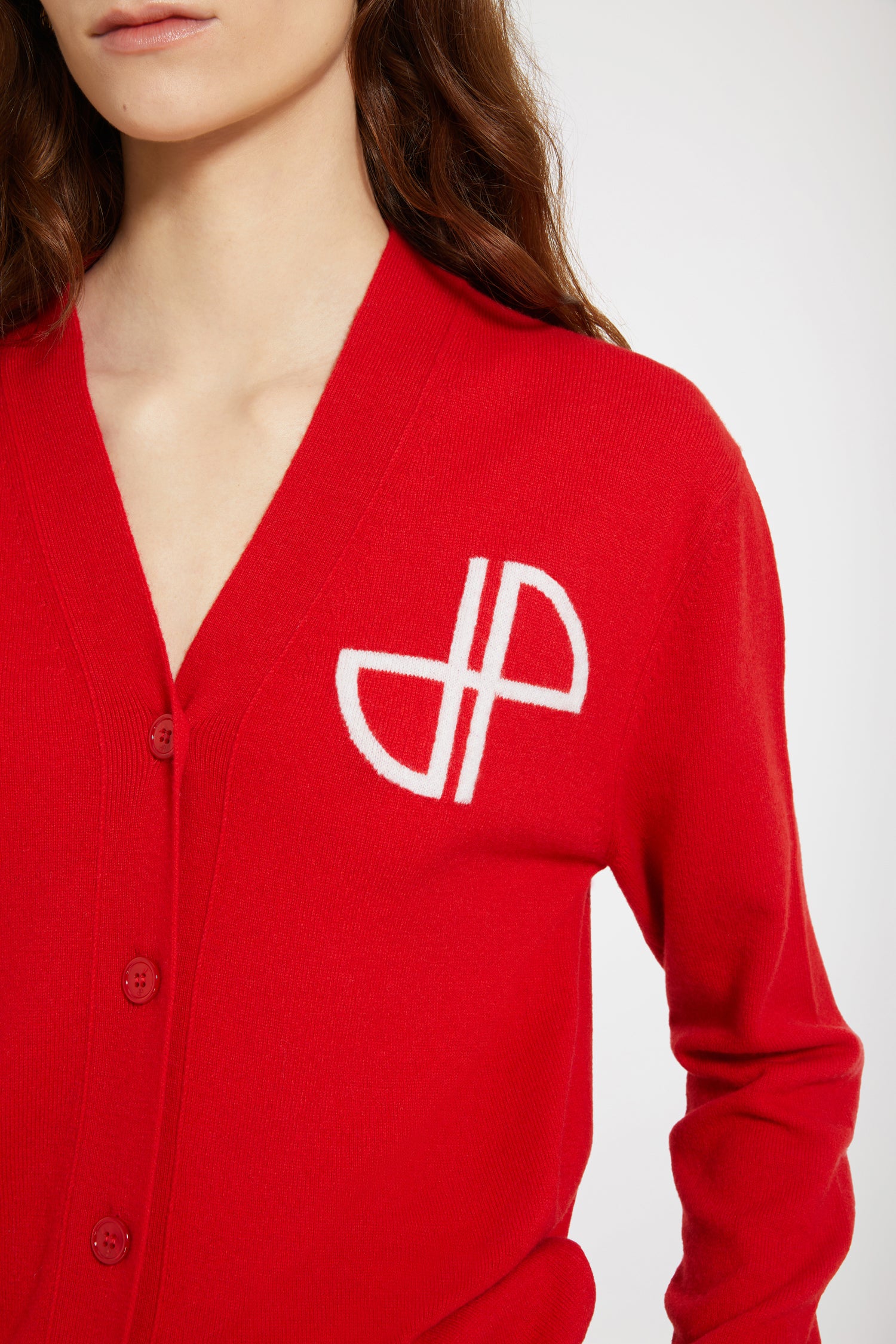 Patou Knitwear H23KN1318041306R gilet laine Racing Red