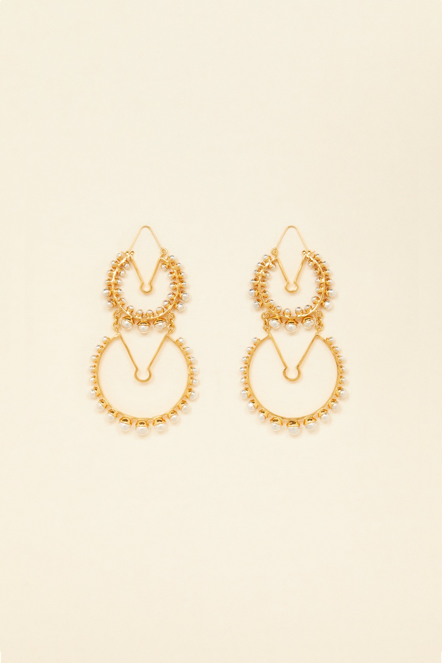 Patou Jewellery JW0081000298S boucles d'oreilles doré perles TU