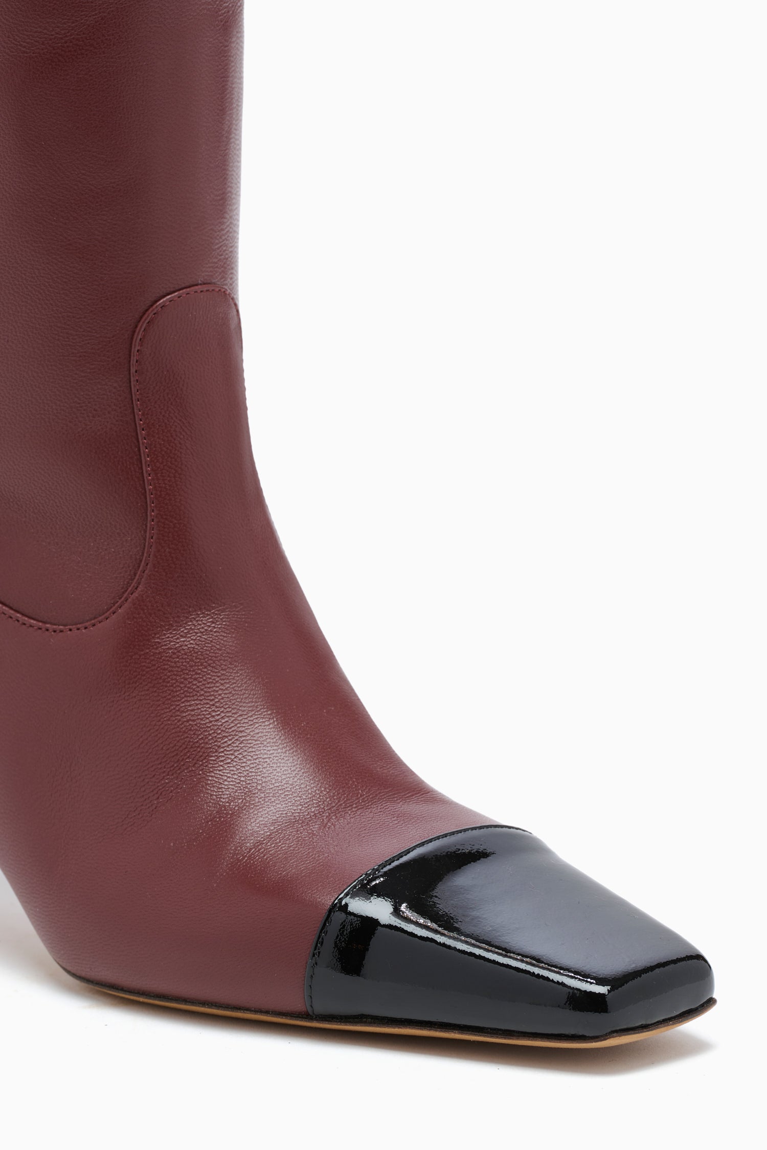 Ulla Johnson Carlyle FA261033 bottes cuir mahogany